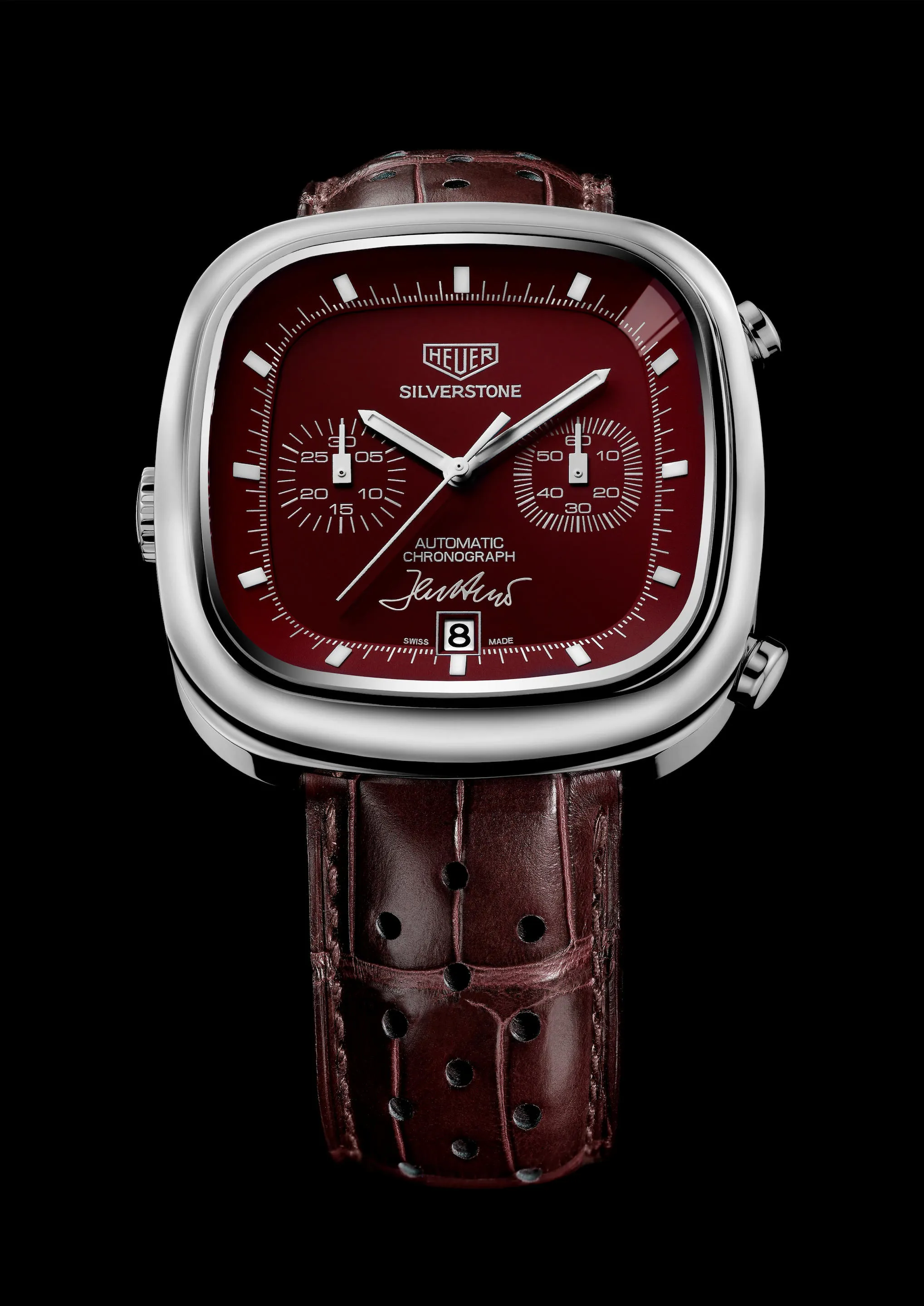 TAG Heuer 42mm Silver Red