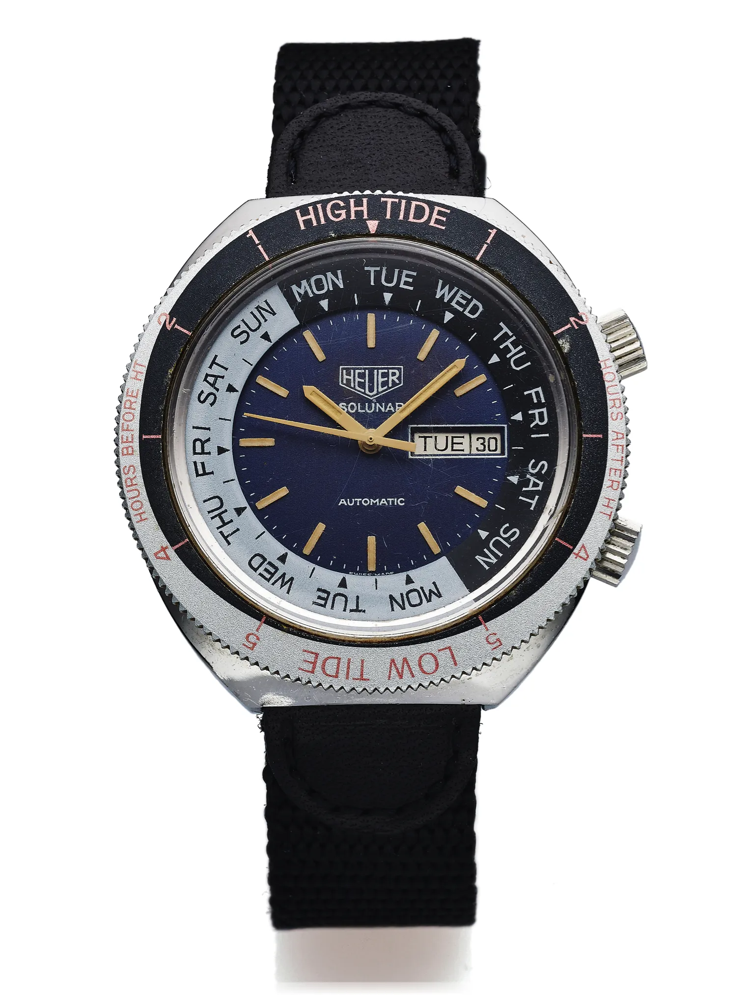 TAG Heuer Solunar 45mm Stainless steel Blue