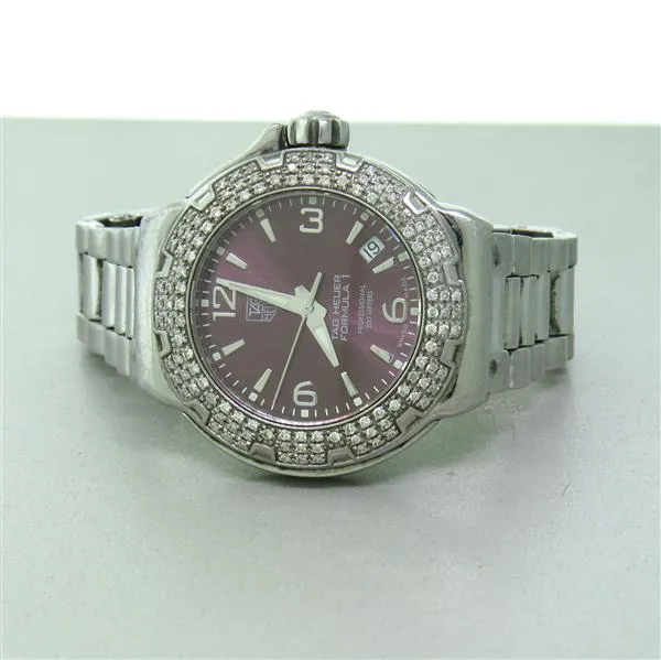 TAG Heuer WAC1219 0 34mm Stainless steel and Diamond Purple