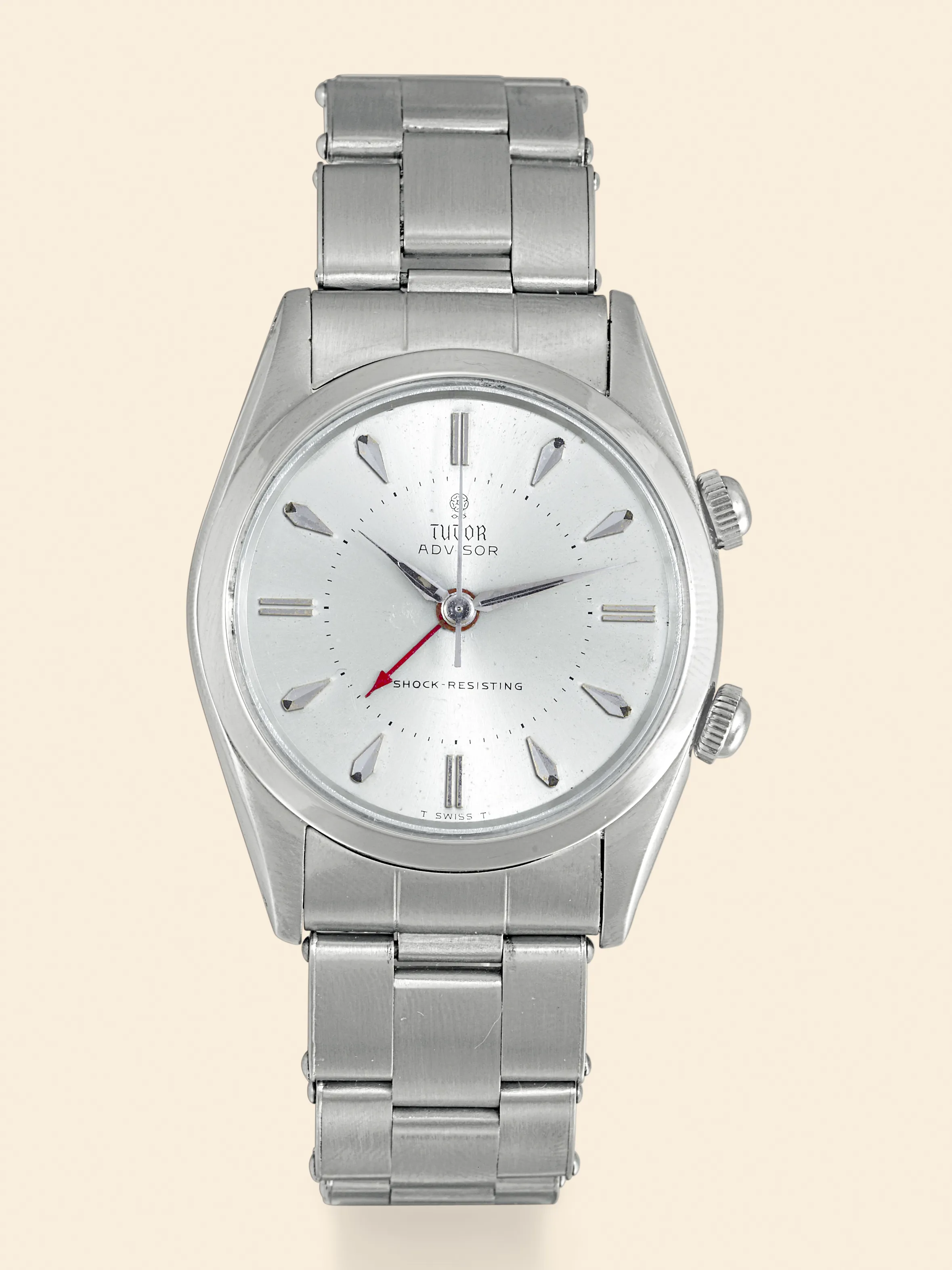 Tudor 7926 34mm Stainless steel "Satiné" silver