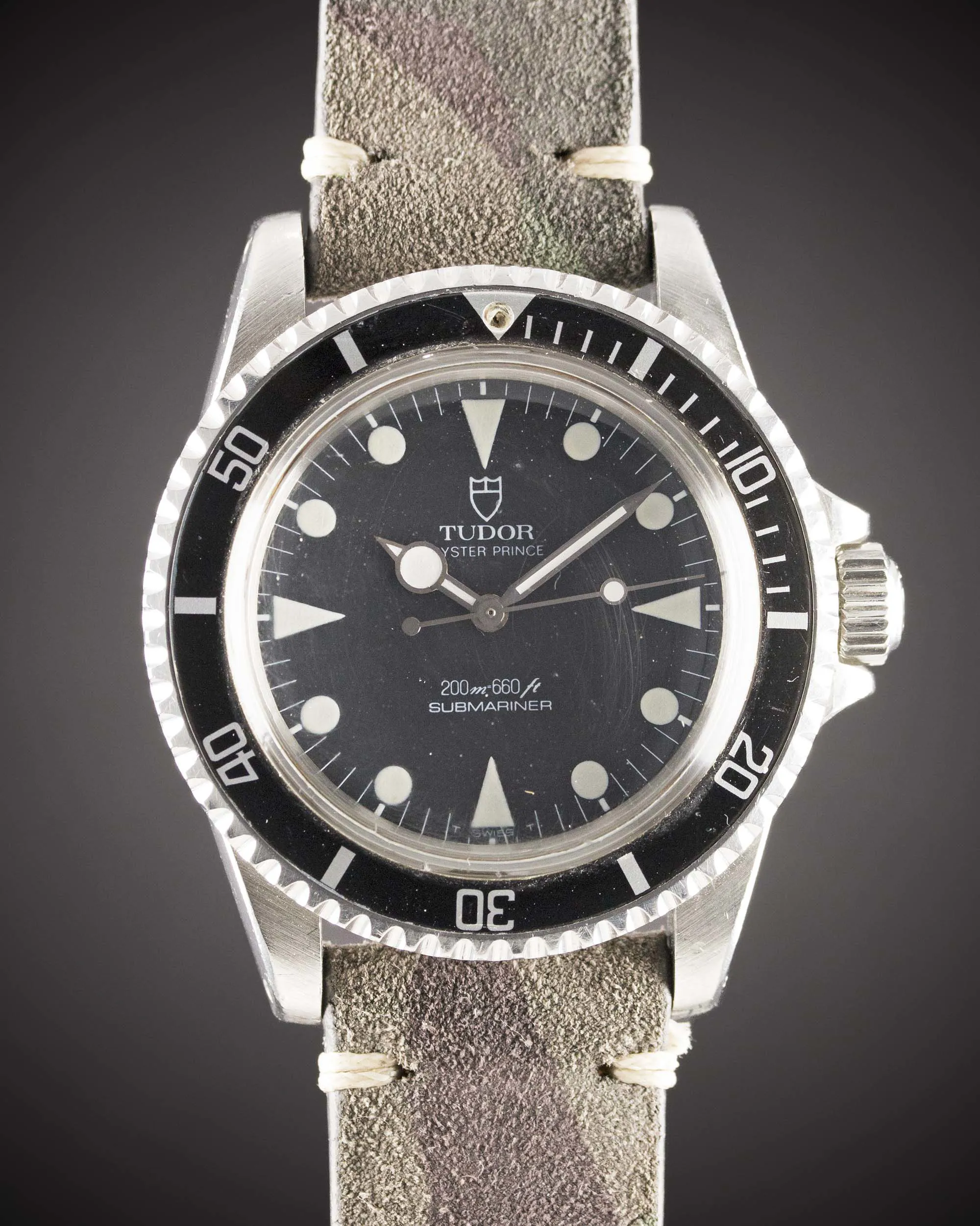 Tudor "Lollipop" 94010 40mm Stainless steel Matt black