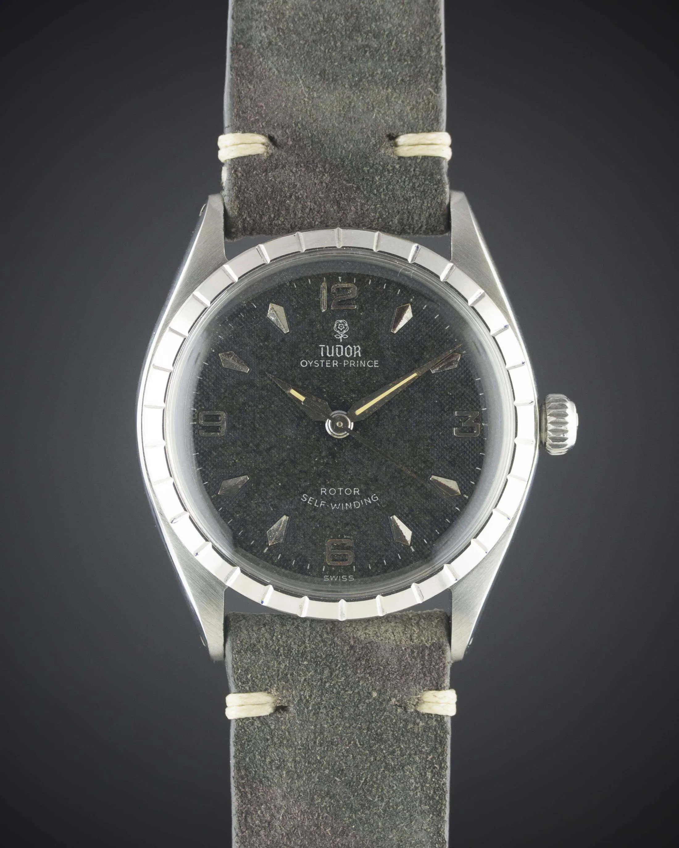 Tudor 7965 35mm Stainless steel Black