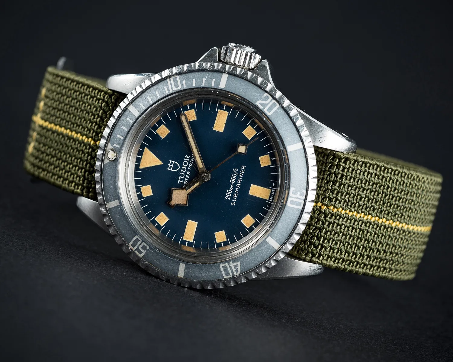 Tudor Oyster Prince Submariner "Snowflake" 94010 40mm Stainless steel Blue