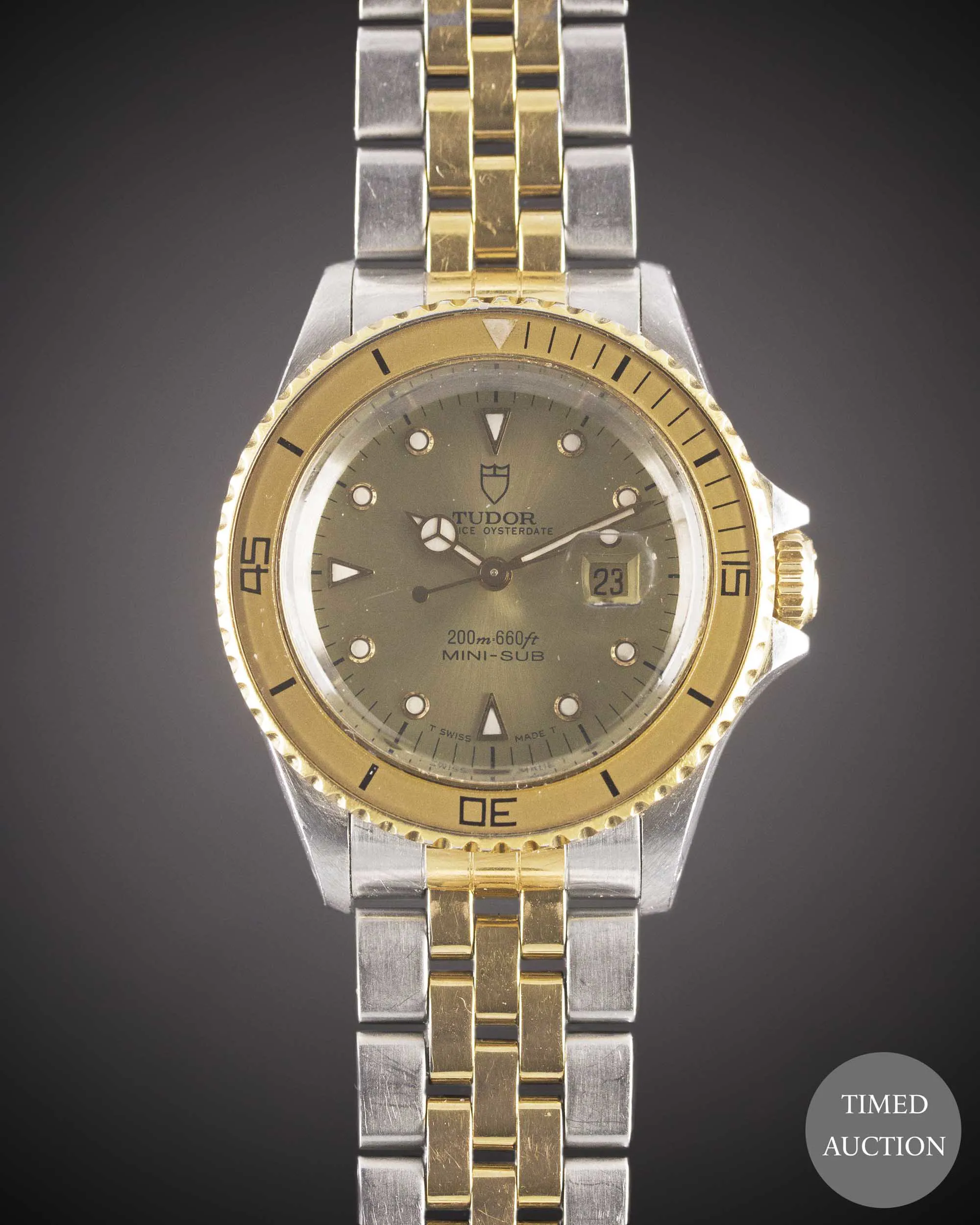 Tudor 73091 33mm Stainless steel Gold