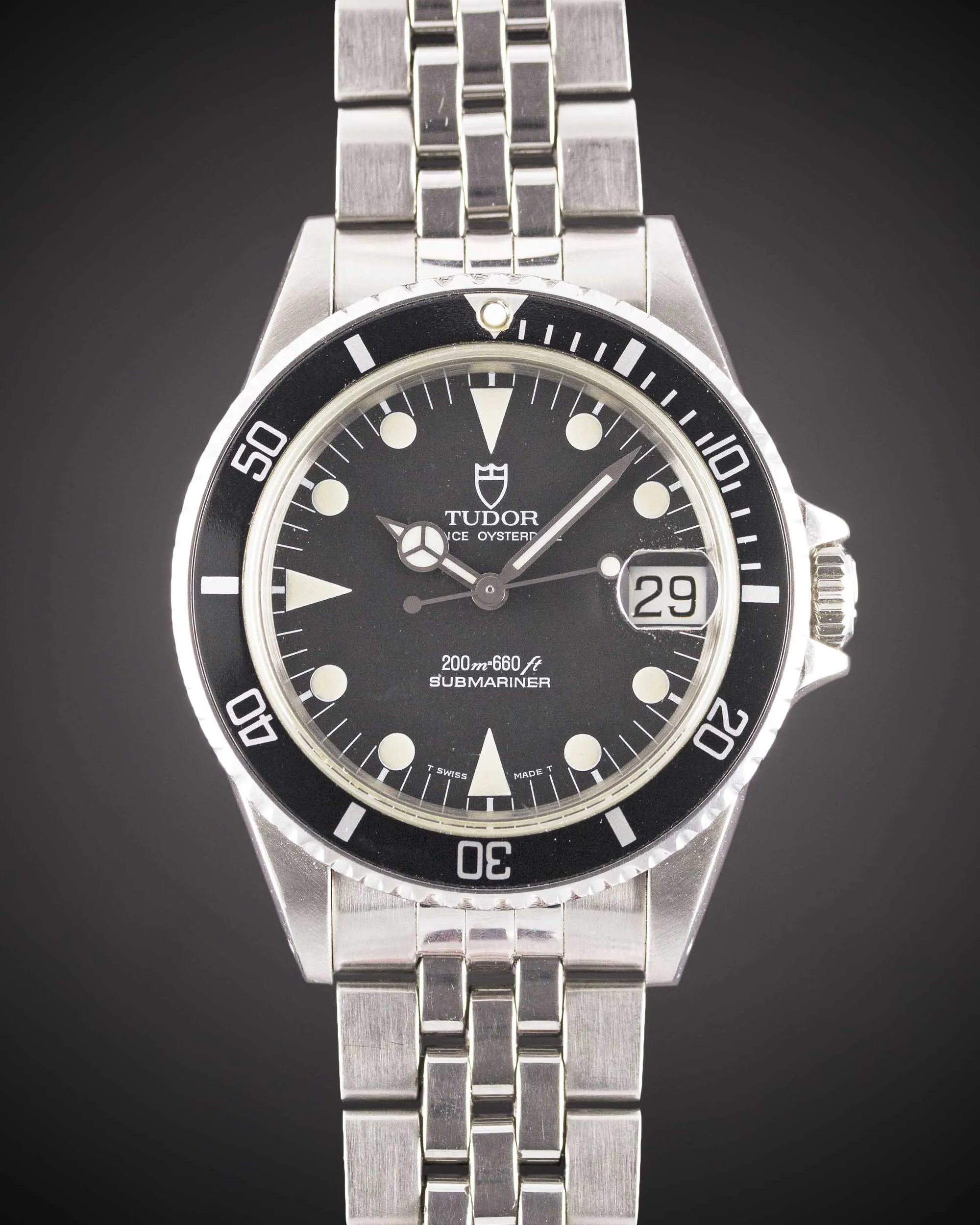 Tudor Submariner 75090 36mm Stainless steel Black