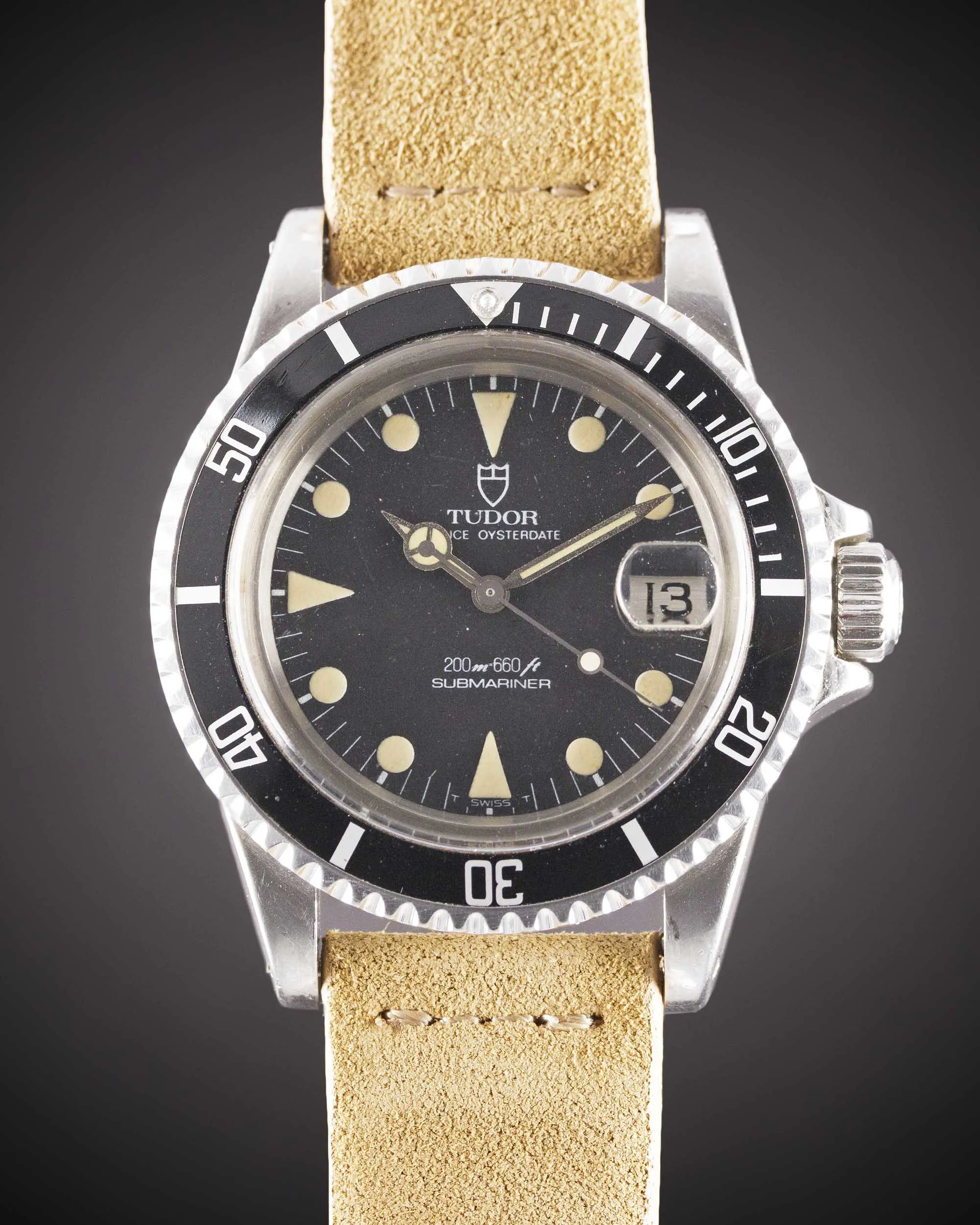 Tudor Submariner 76100 40mm Stainless steel Black