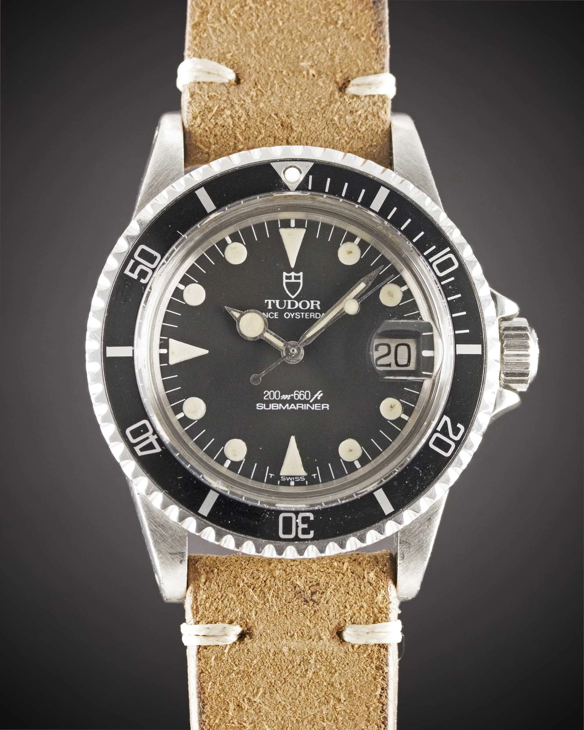 Tudor Submariner 76100 40mm Stainless steel Black