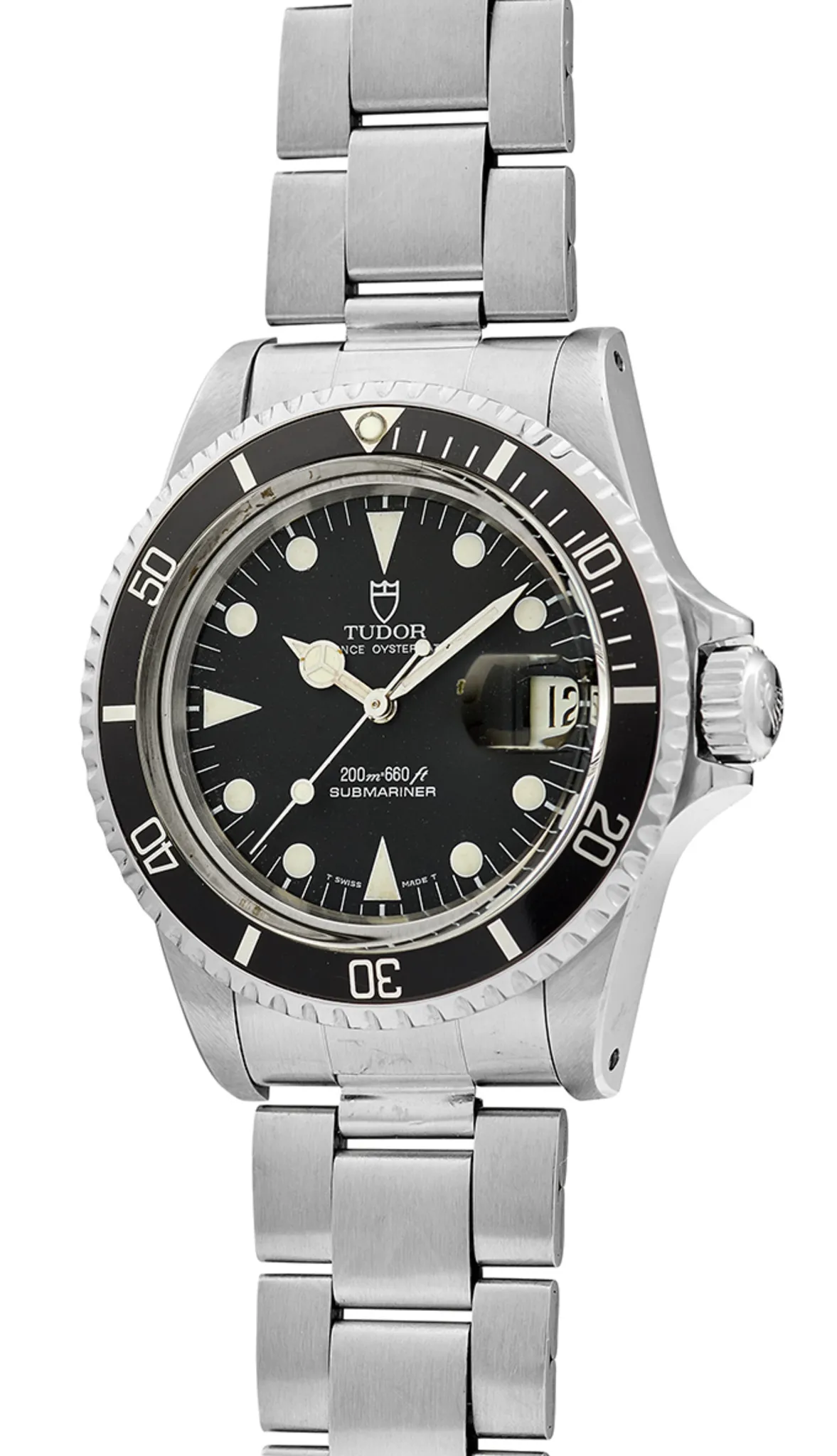 Tudor Submariner 76100 40mm Stainless steel Black