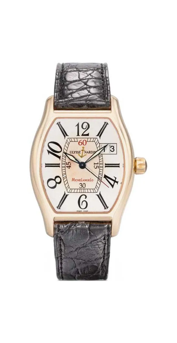 Ulysse Nardin Michelangelo 236-48 35mm Rose gold Silvered matte