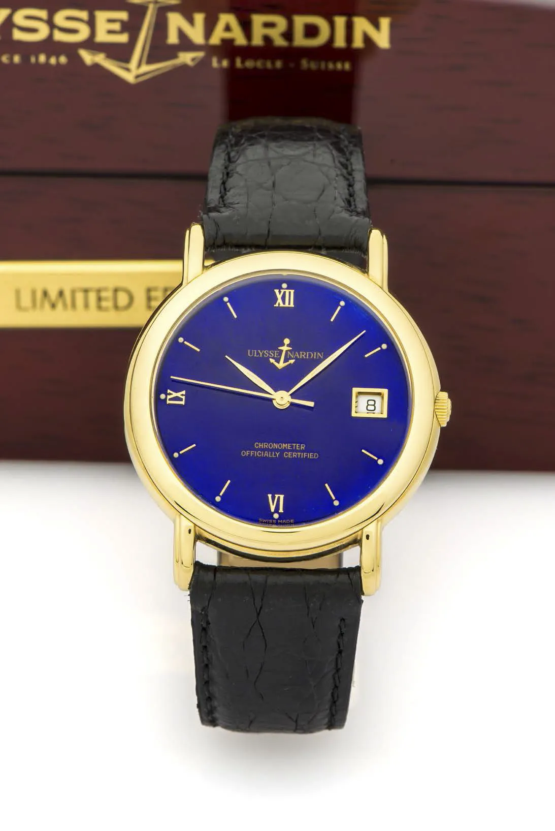 Ulysse Nardin San Marco 131-77-9 37mm Yellow gold Blue