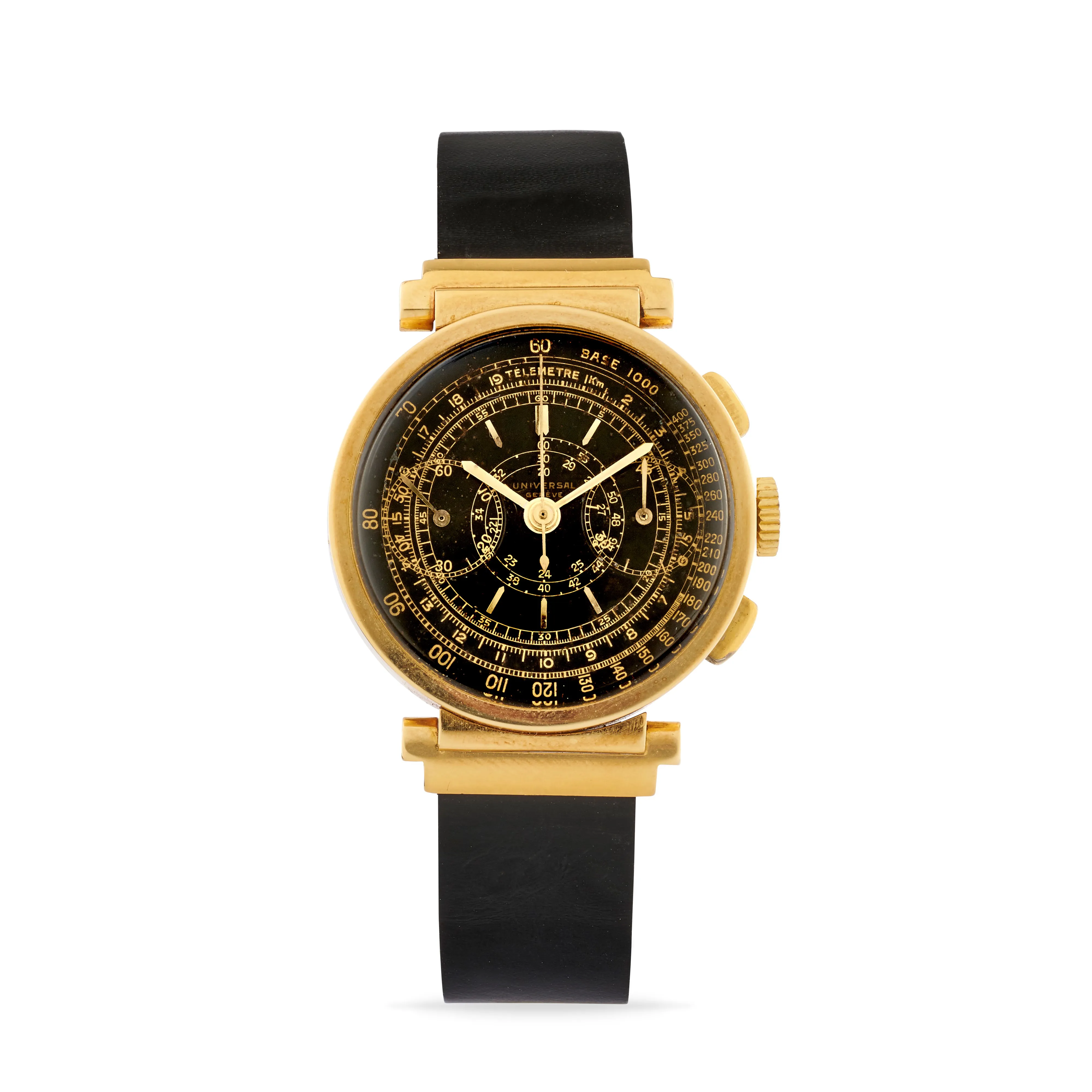 Universal Genève Compur 35mm Yellow gold Black