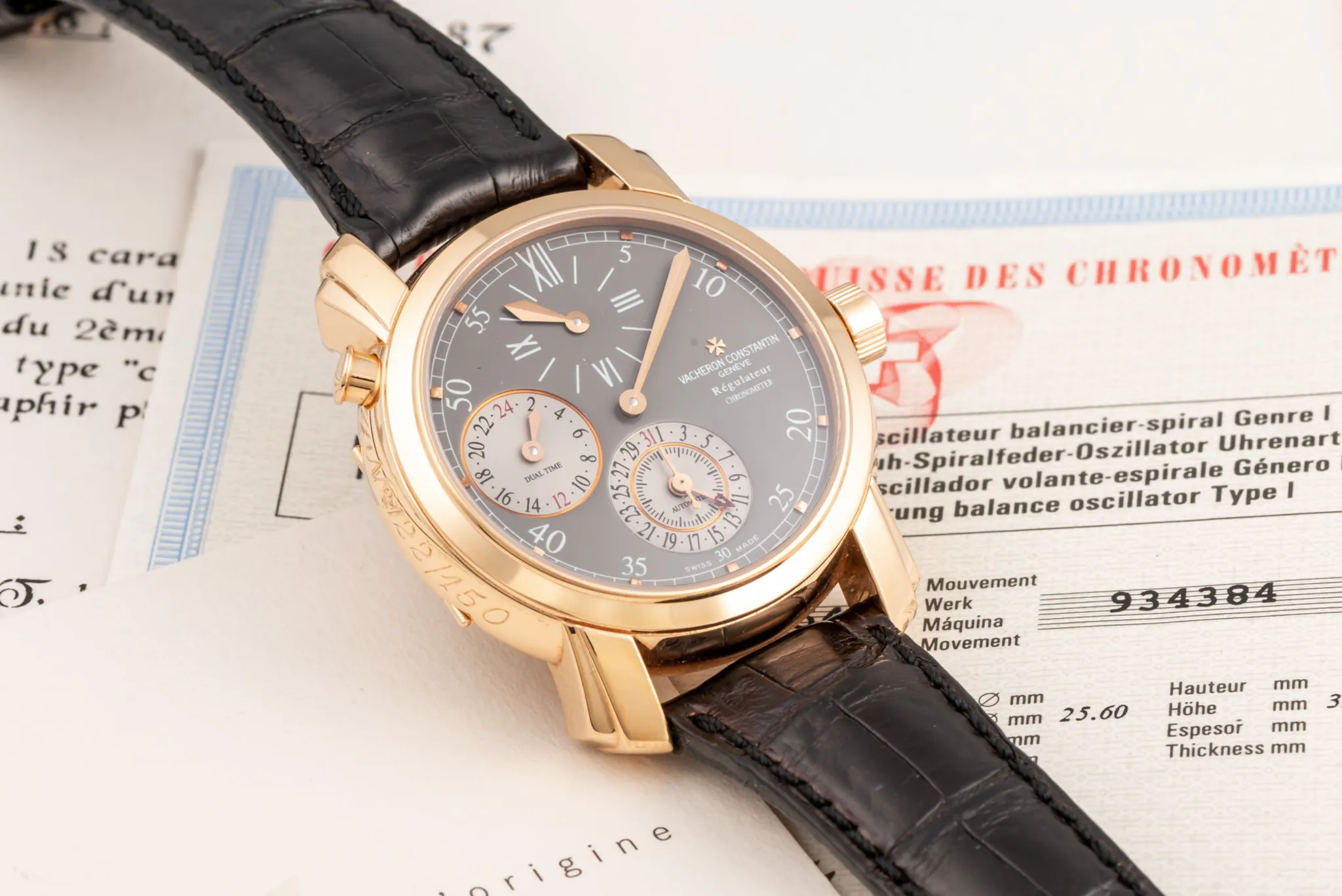 Vacheron Constantin Malte 42005/000R-9034 38mm Rose gold Gray