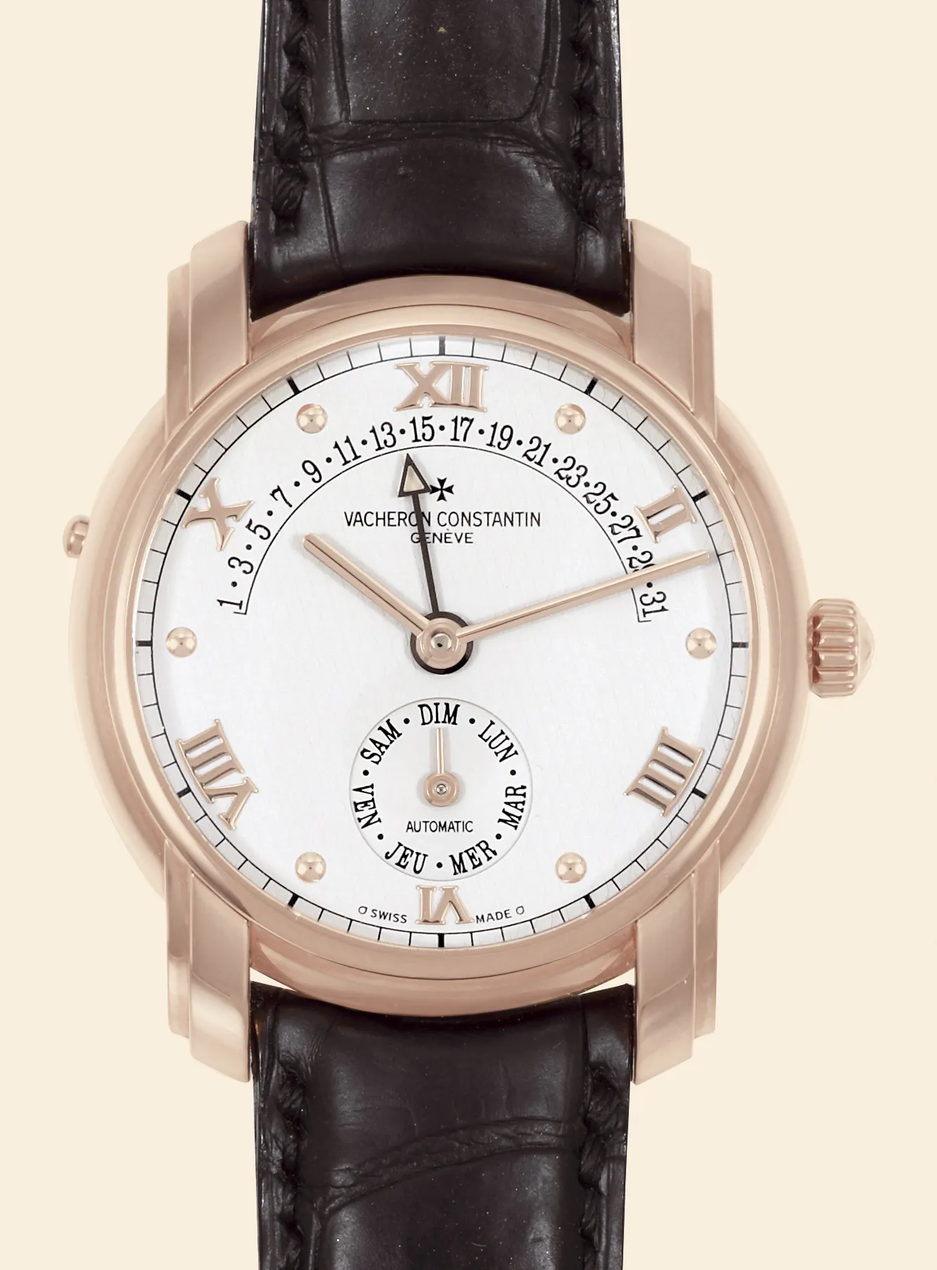 Vacheron Constantin Patrimony 47245 37mm Rose gold Silver