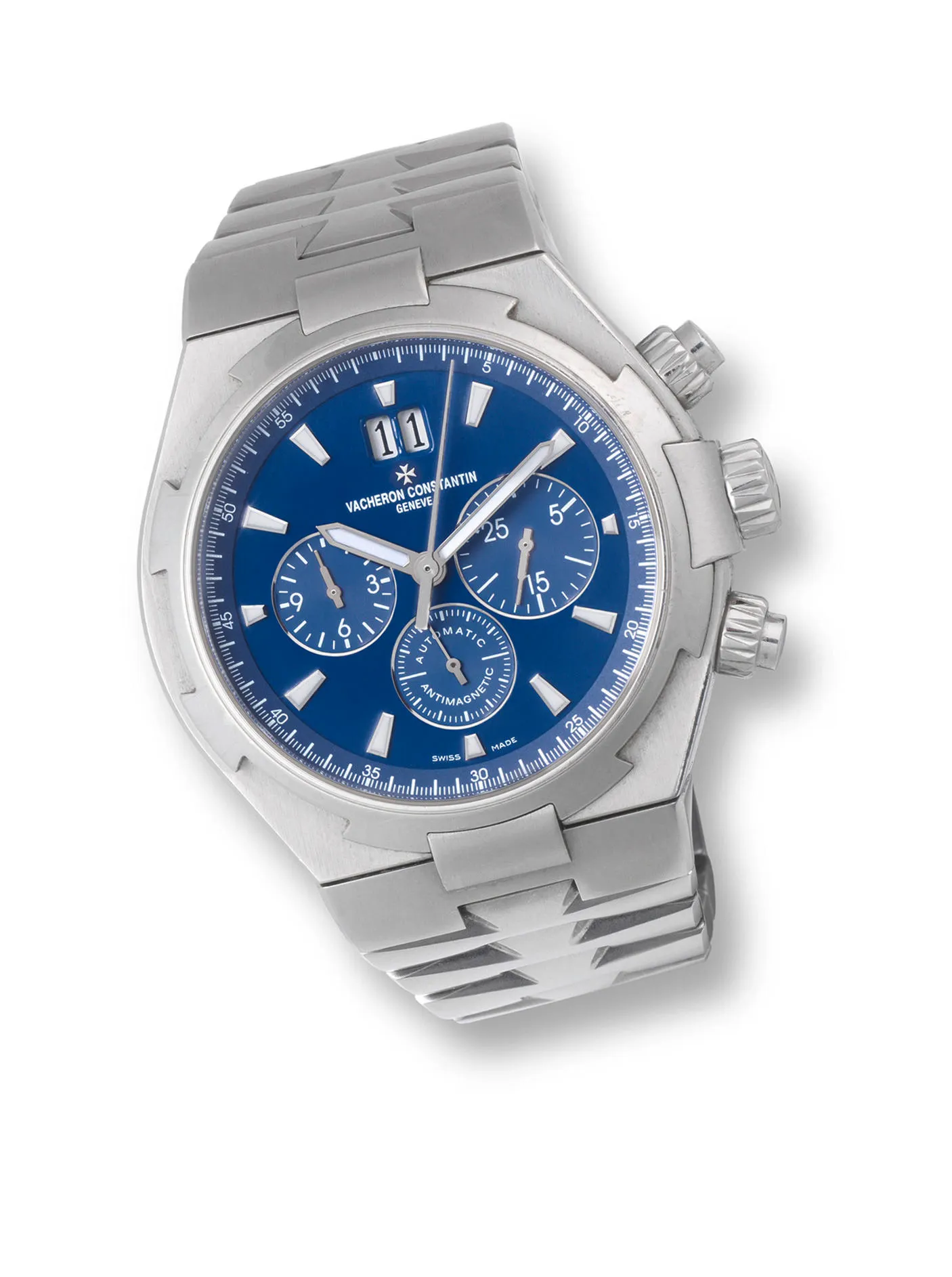 Vacheron Constantin Overseas Chronograph 49150 42mm Stainless steel Blue