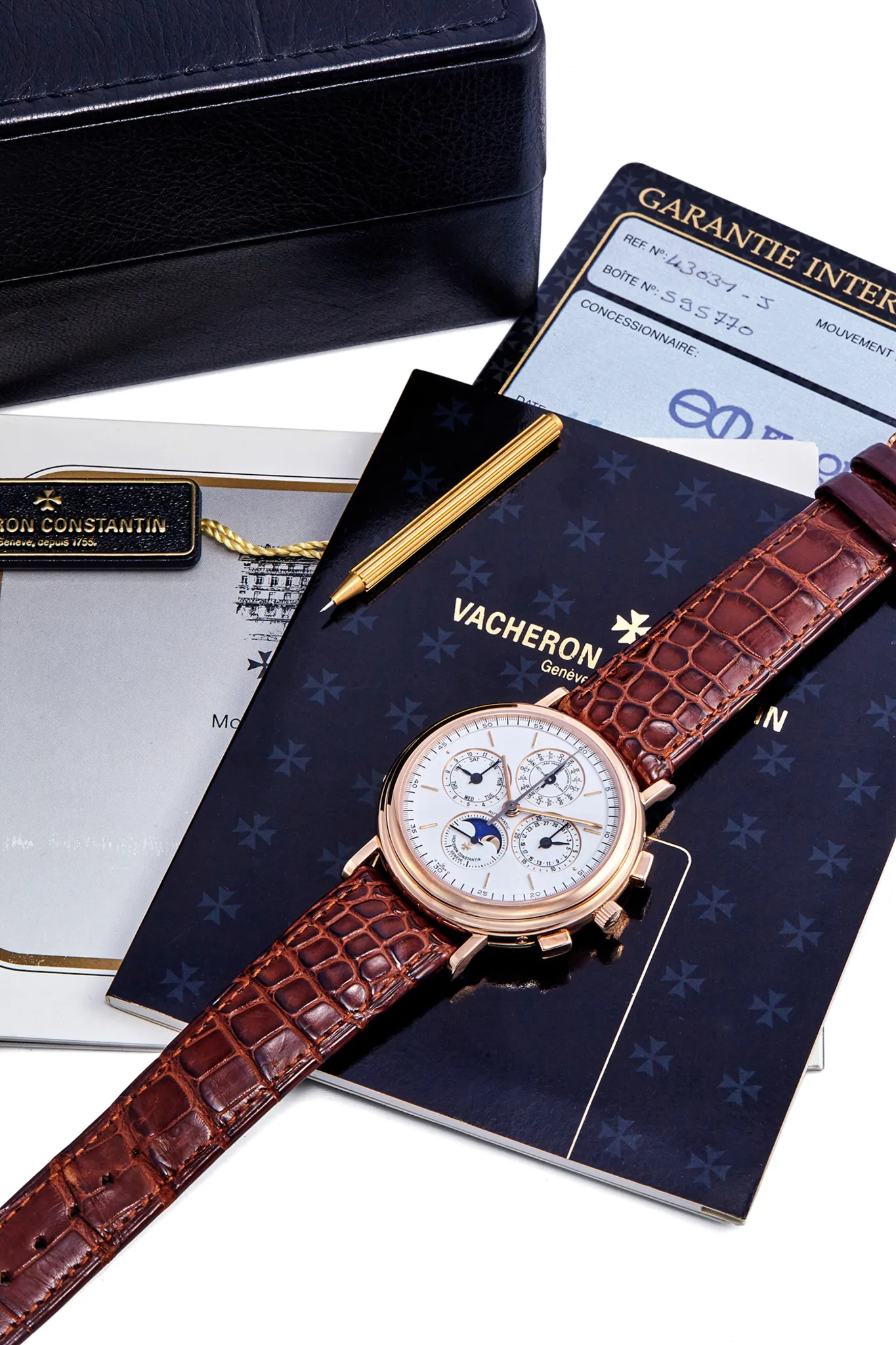 Vacheron Constantin Perpetual Calendar 49005/000R 38mm Rose gold White