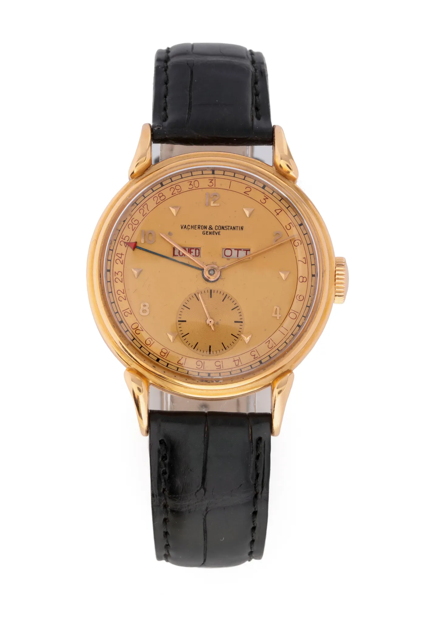 Vacheron Constantin Triple Calendar 35mm Yellow gold Salmon