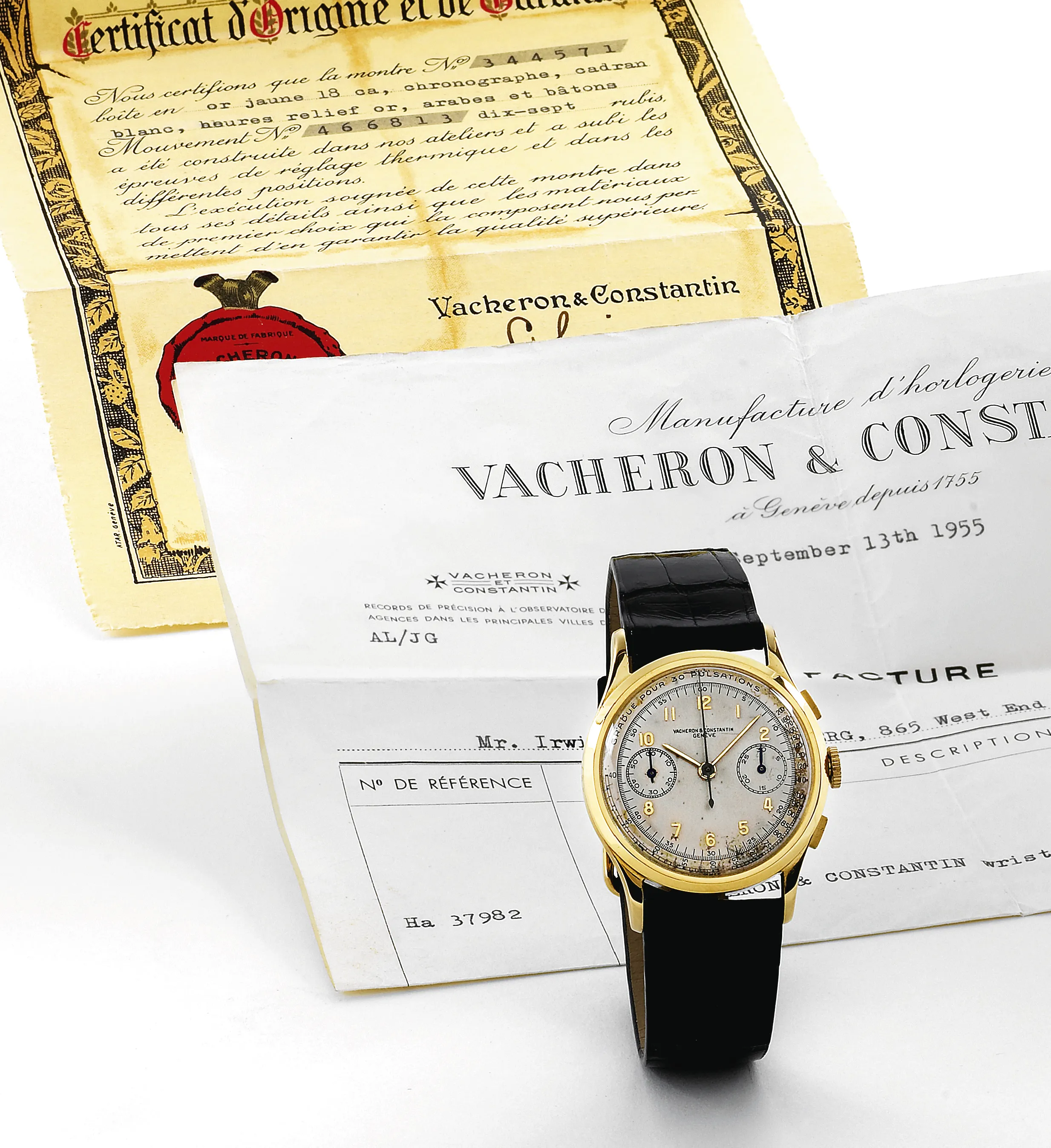 Vacheron Constantin 4072 35mm Yellow gold Silver