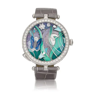 Van Cleef & Arpels Poetic Complications VCARO8PN00 40mm White gold Artistic dial