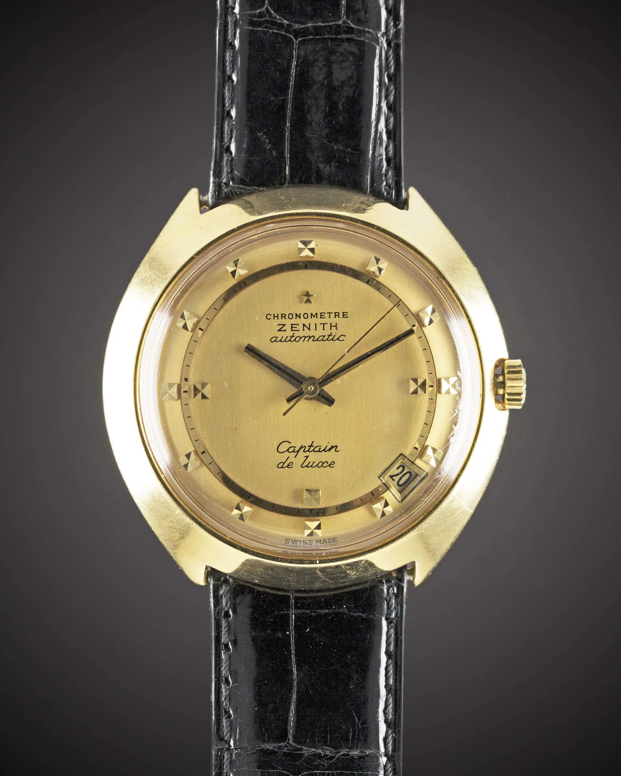 Zenith Captain de Luxe 37mm Yellow gold Gold