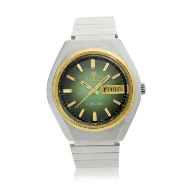 Zodiac 37mm Stainless steel Green