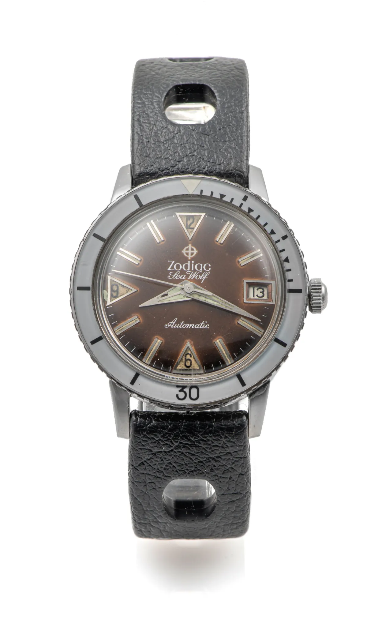 Zodiac 722-946B 35.5mm Stainless steel Brown