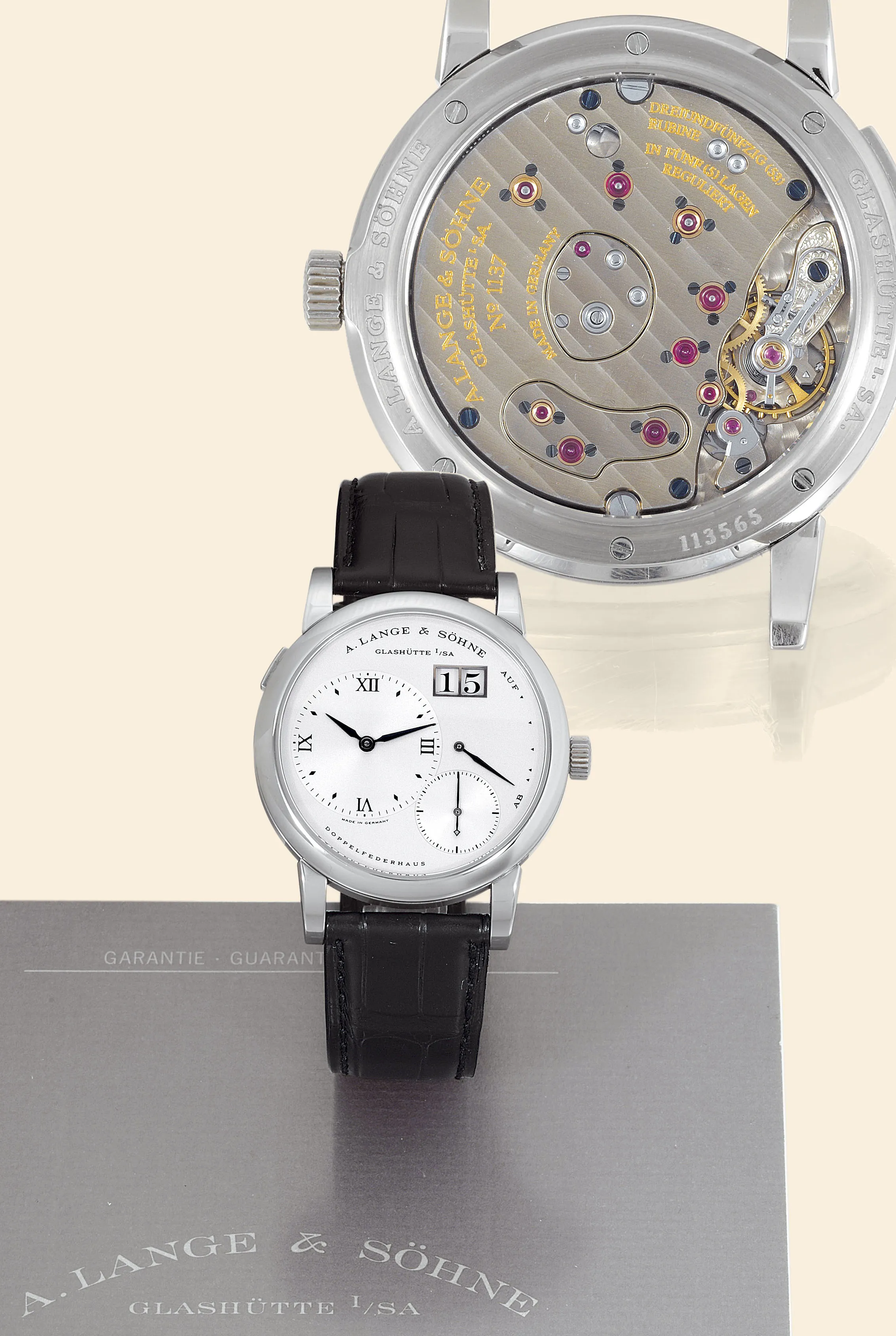 A. Lange & Söhne 101.026 38mm Stainless steel White