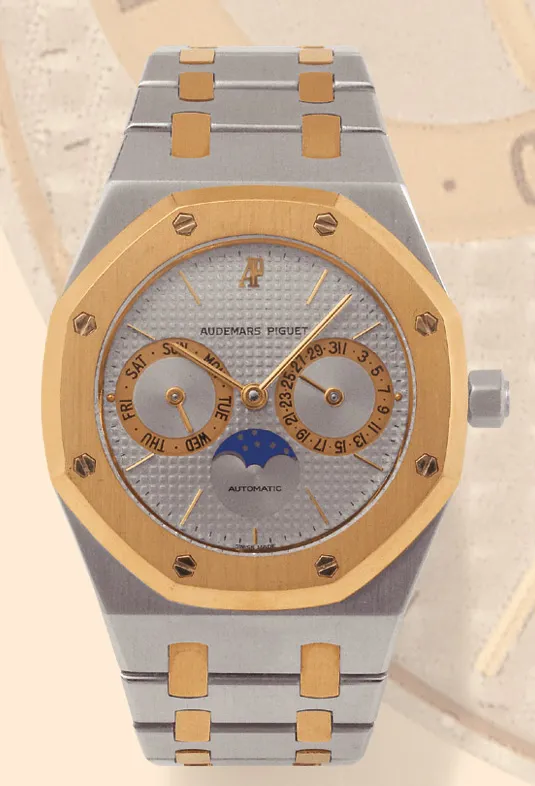 Audemars Piguet Royal Oak 36mm Yellow gold and stainless steel Sunburst slate grey