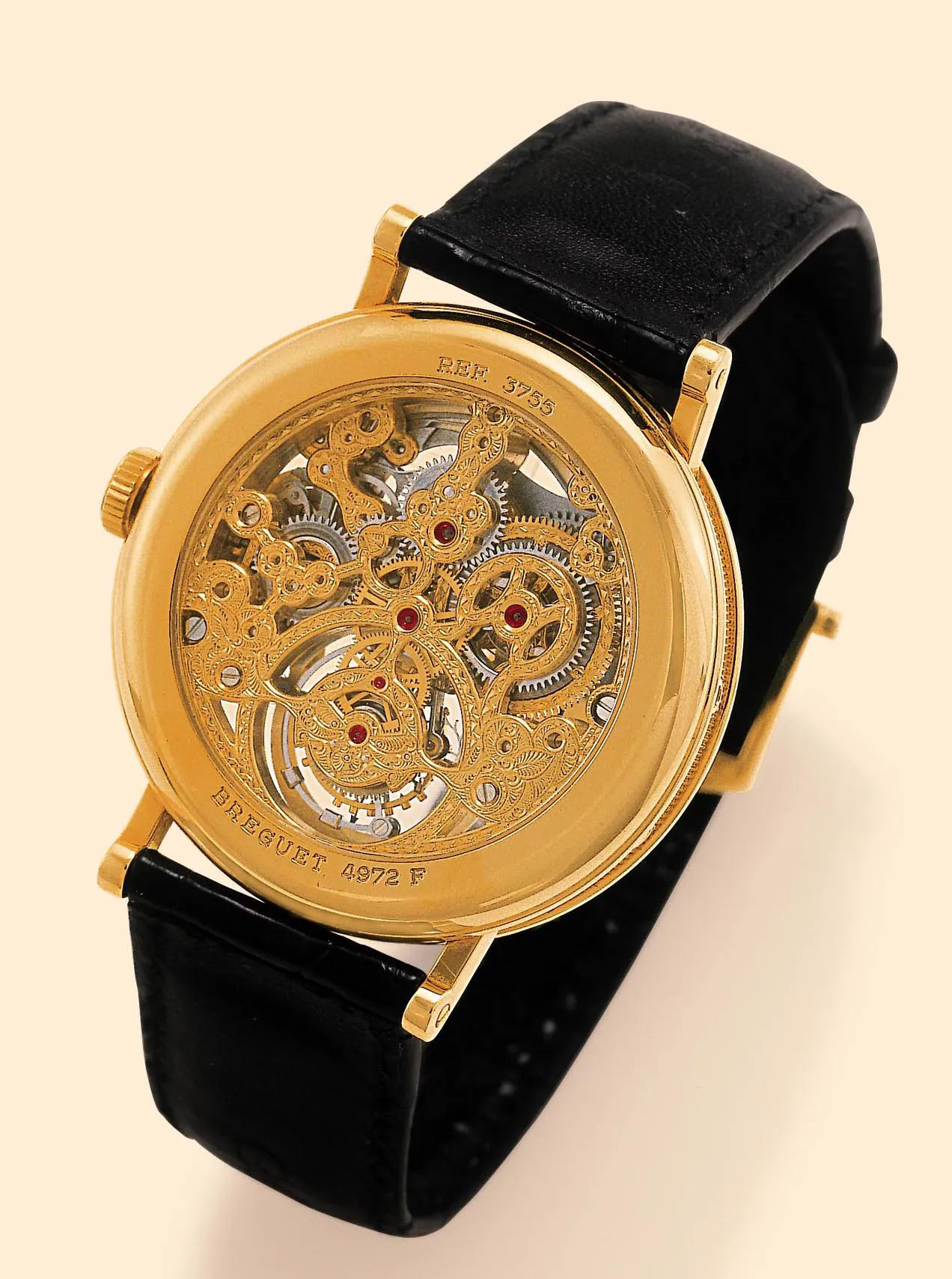 Breguet Tourbillon 3755 40mm Yellow gold Skeletonized