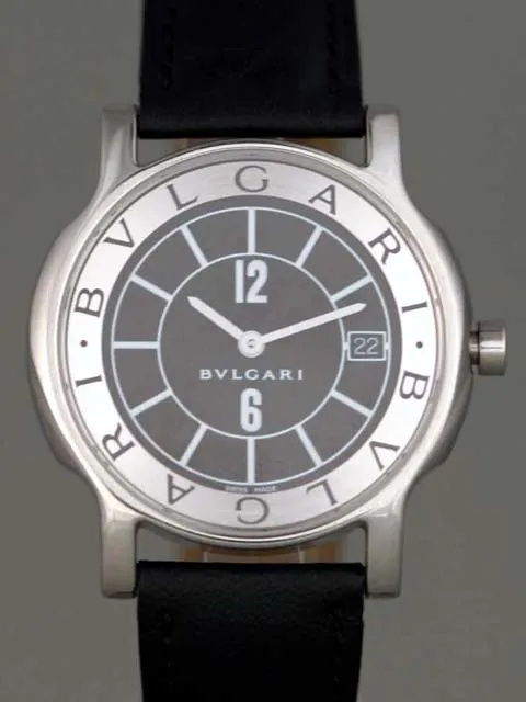 Bulgari Solotempo 35mm Stainless steel Black