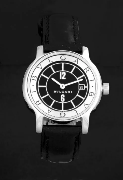 Bulgari Solotempo 35mm Stainless steel Black