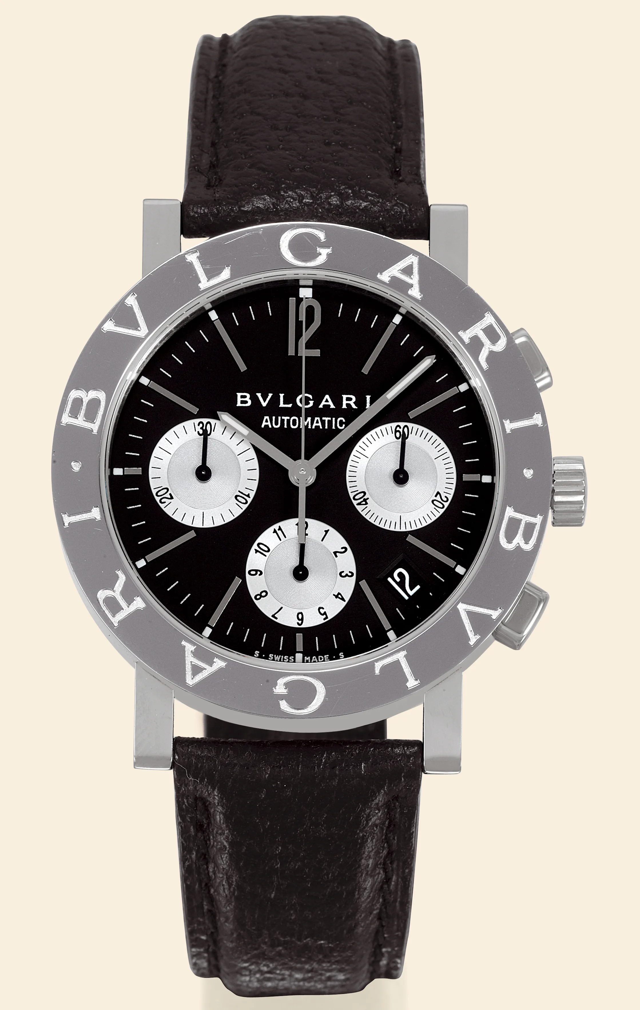 Bulgari 38mm Stainless steel Silver