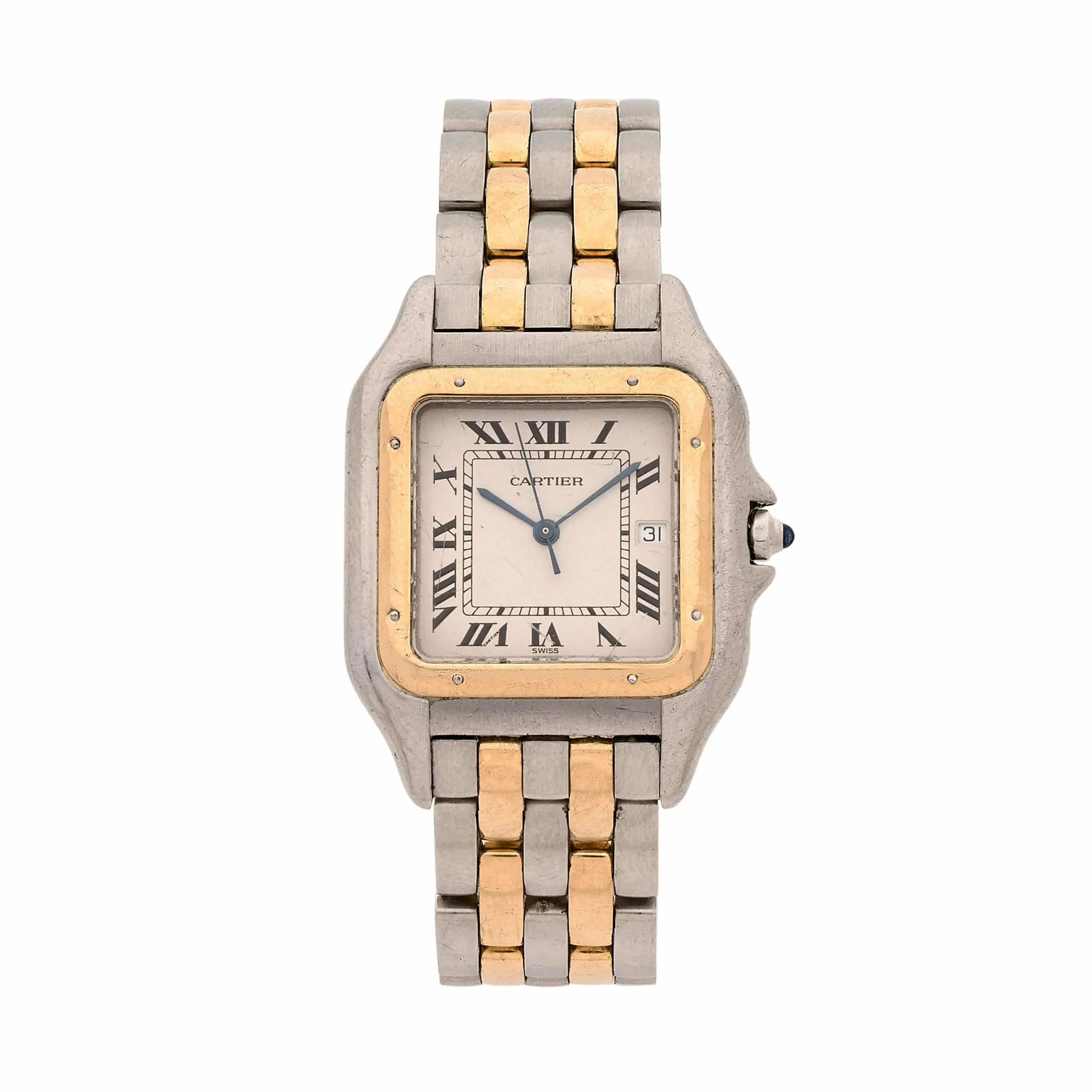 Cartier 187957 30mm Yellow gold and Stainless steel White