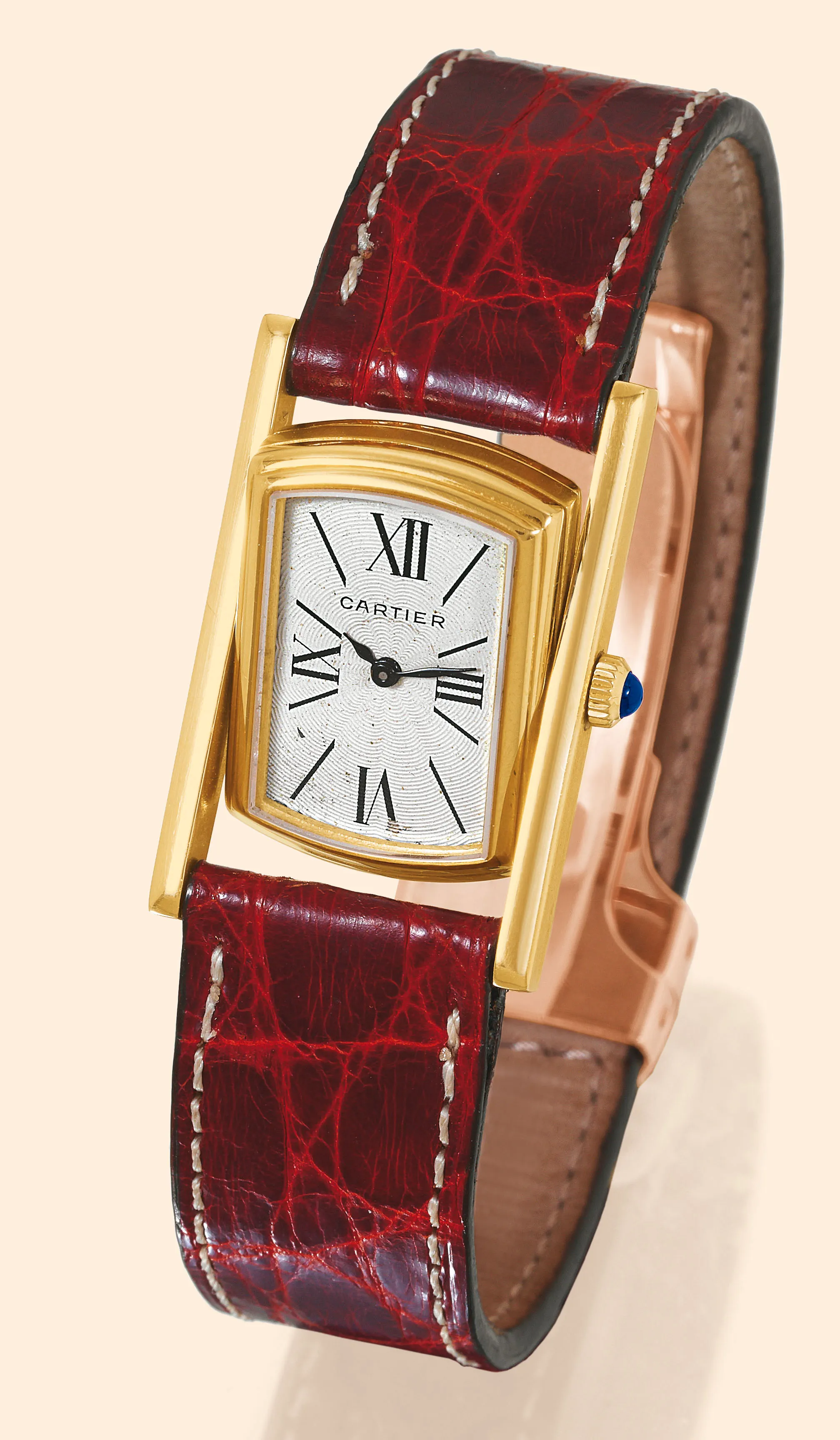 Cartier Cabriolet Reversible 21mm Yellow gold Silver