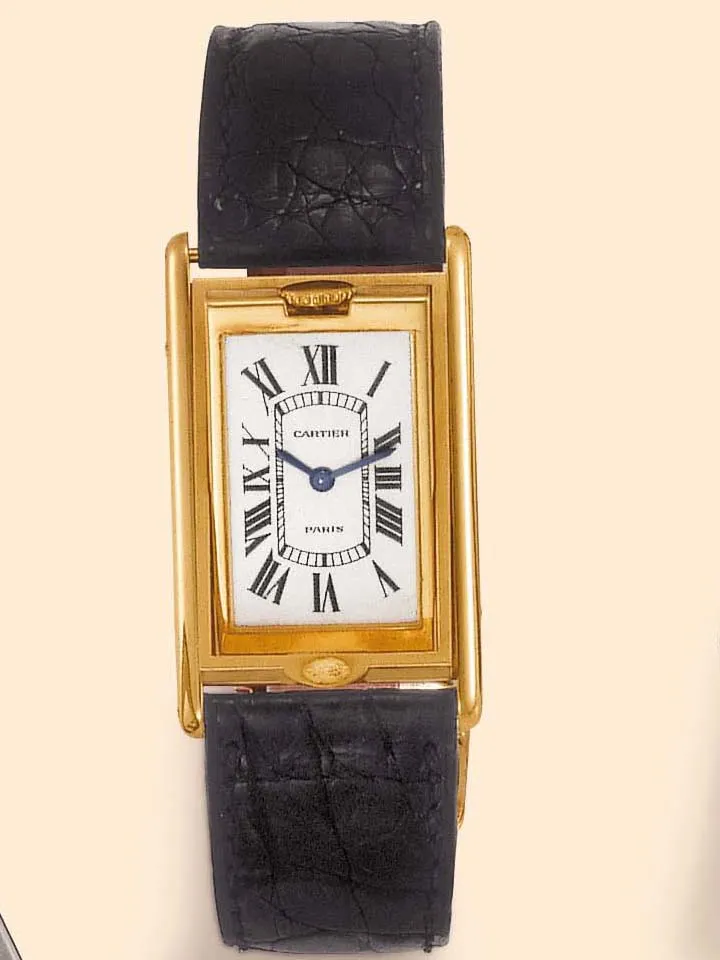 Cartier Cabriolet Reversible 23mm Yellow gold Silver