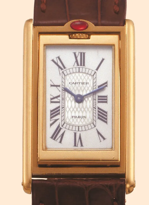 Cartier Cabriolet Reversible 23mm Yellow gold Silver