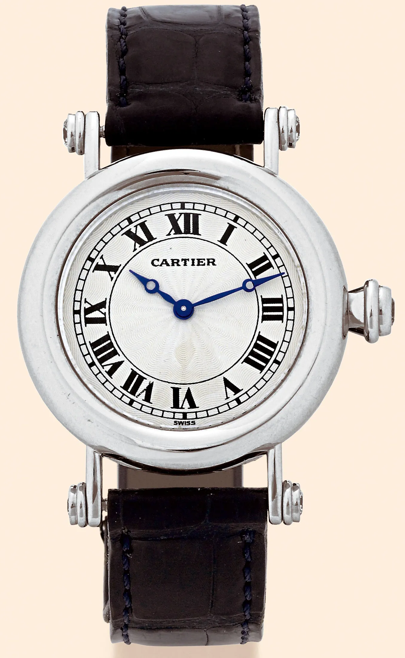 Cartier Diabolo 1462 32mm Platinum White