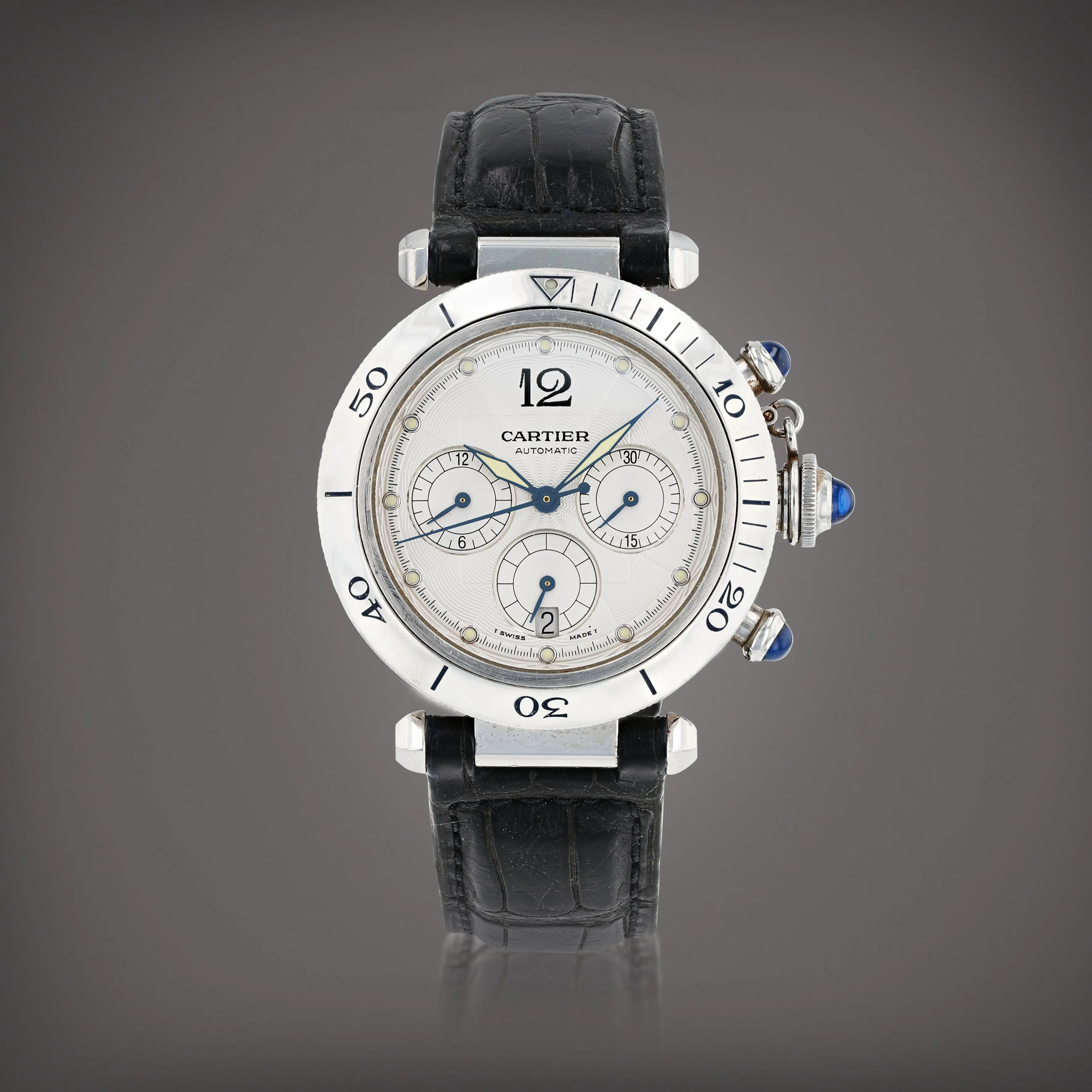Cartier Pasha 2113 38mm Stainless steel Silver