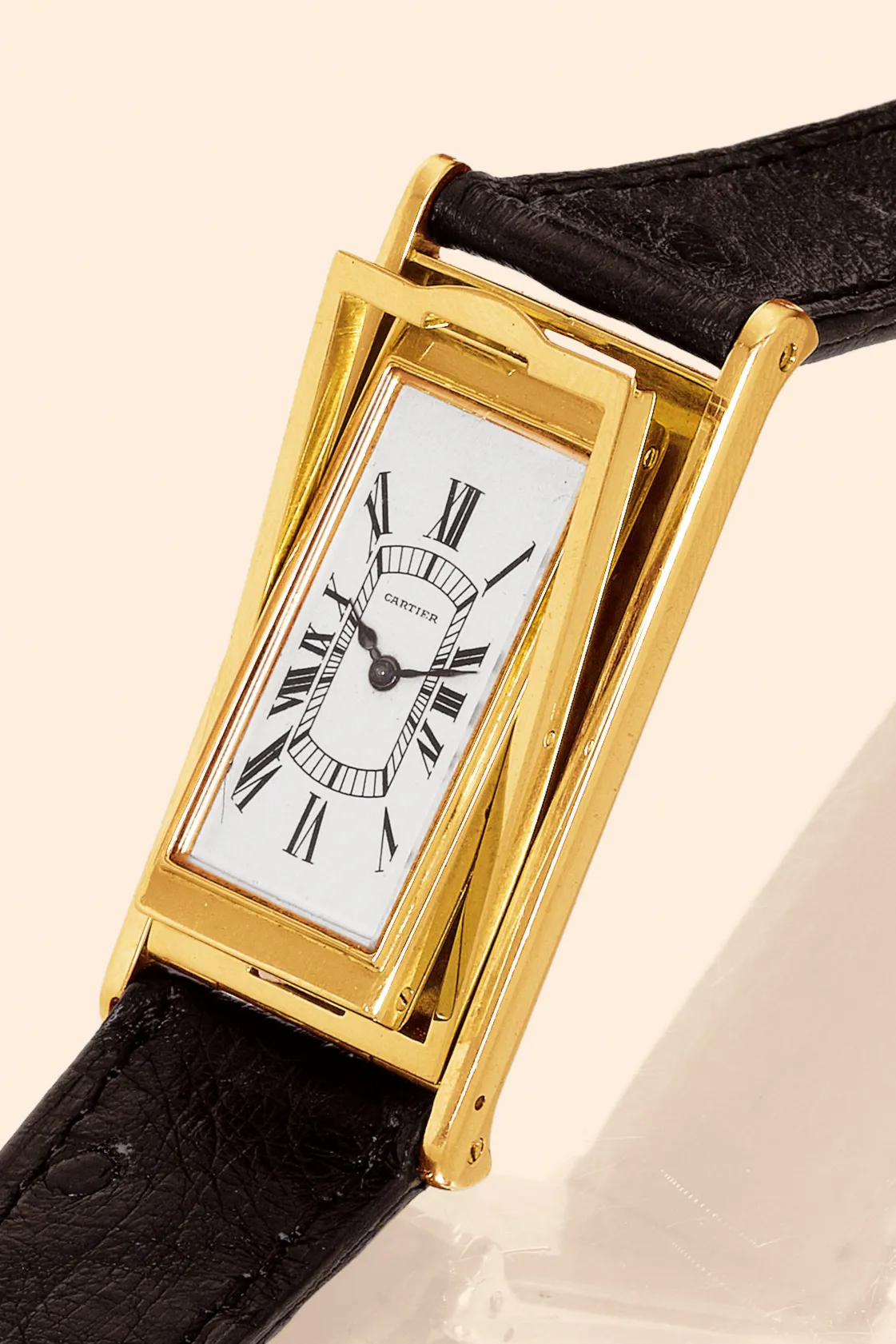 Cartier Cabriolet Reversible 25mm Yellow gold Silver