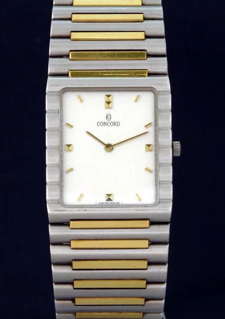 Concord 0306 26mm Yellow gold and Stainless steel White