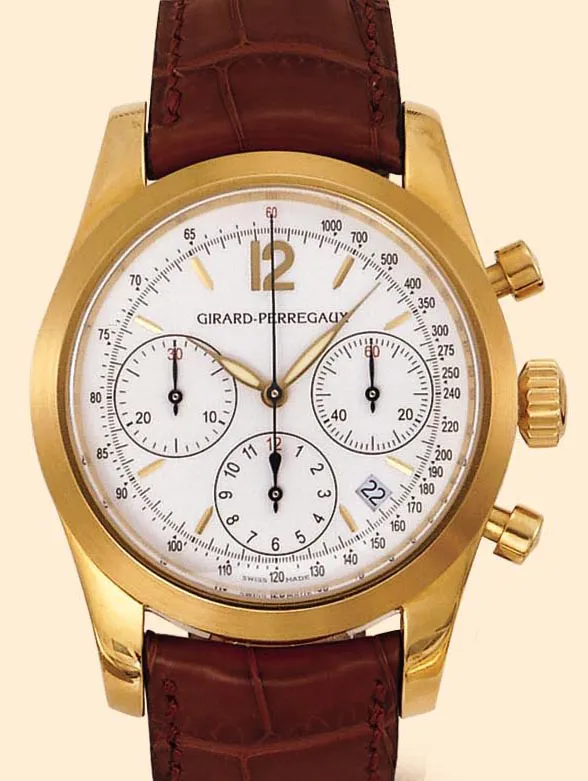 Girard-Perregaux 4956 40mm Yellow gold Silver