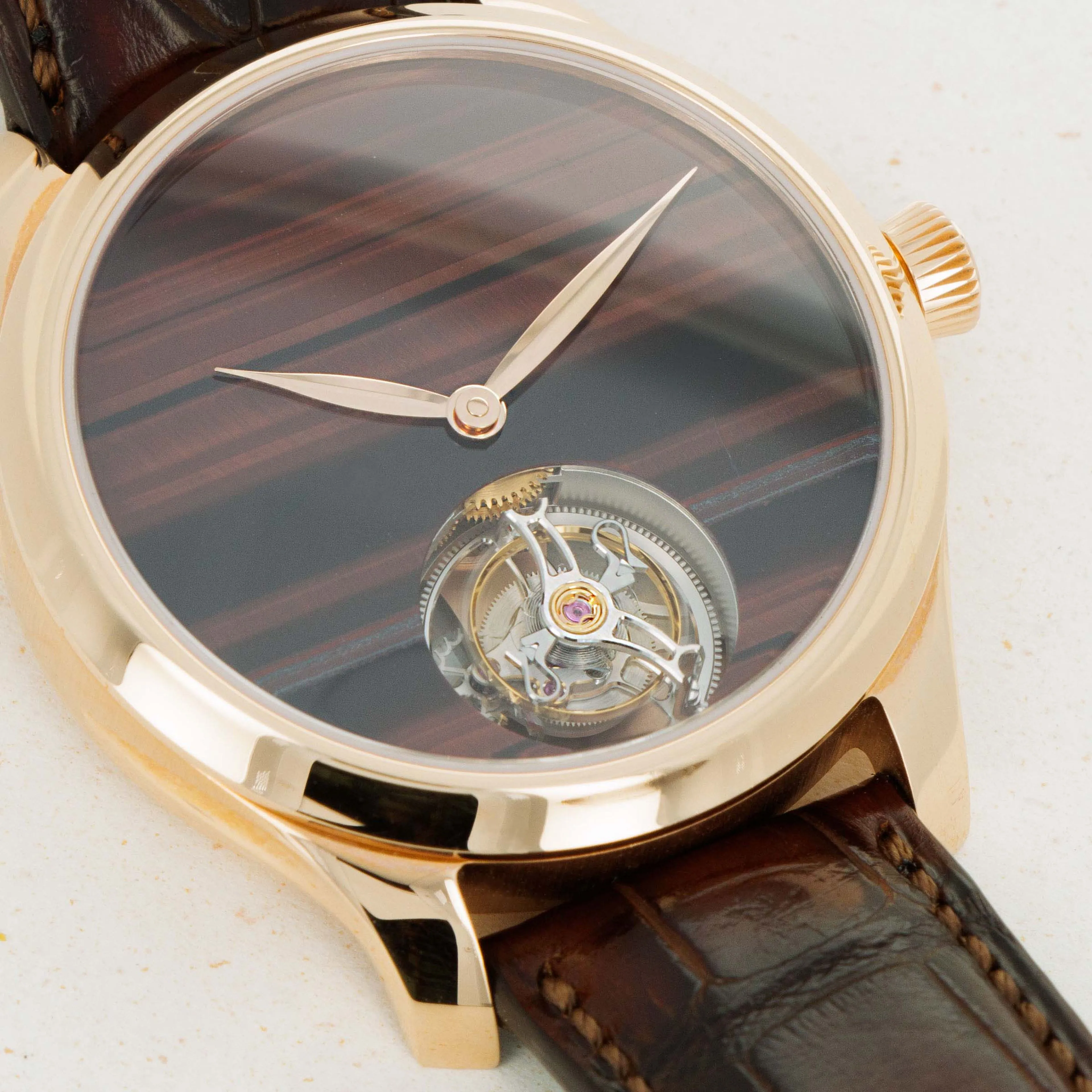 H. Moser & Cie. 1804-0401 40mm Rose gold Eye of tiger 1