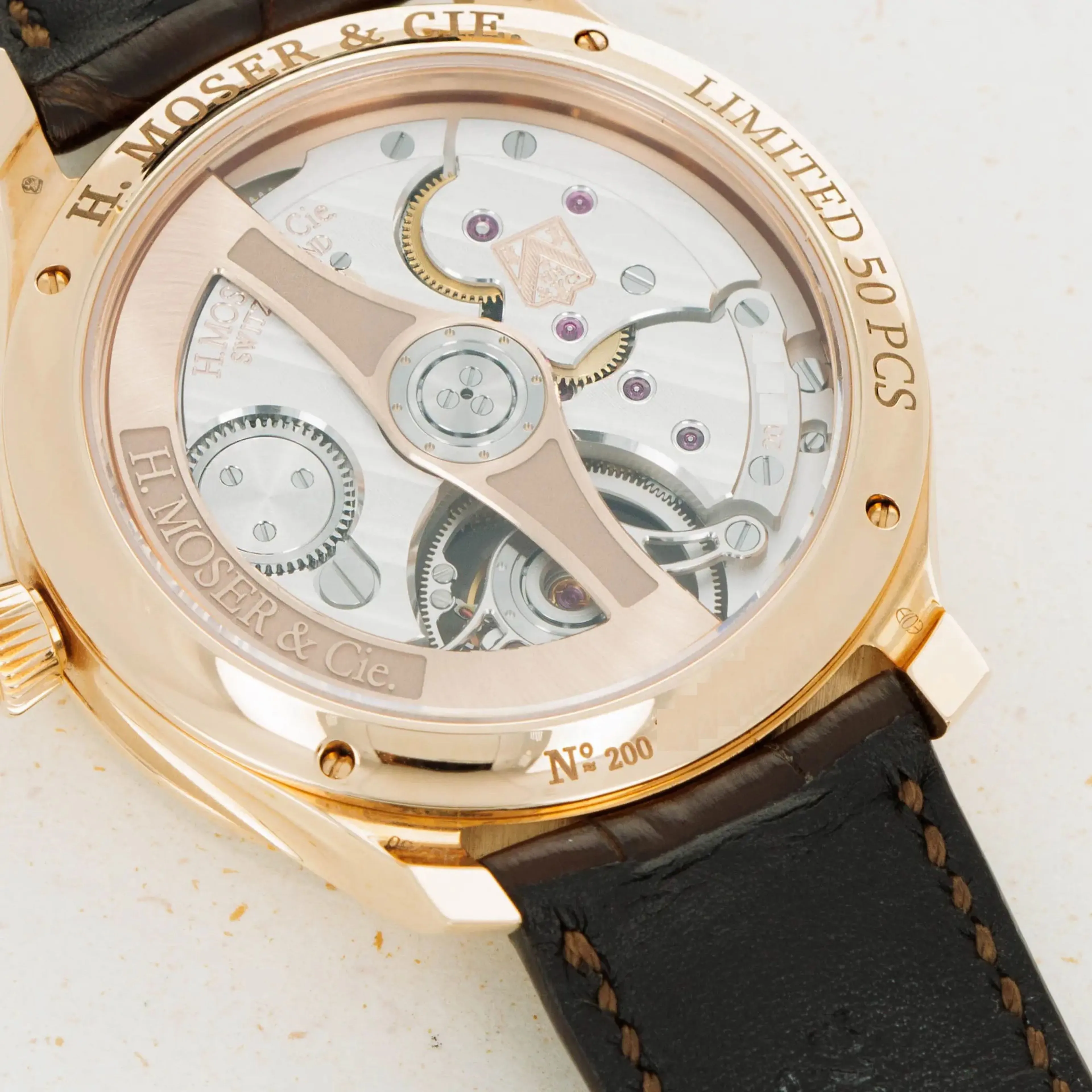 H. Moser & Cie. 1804-0401 40mm Rose gold Eye of tiger 4