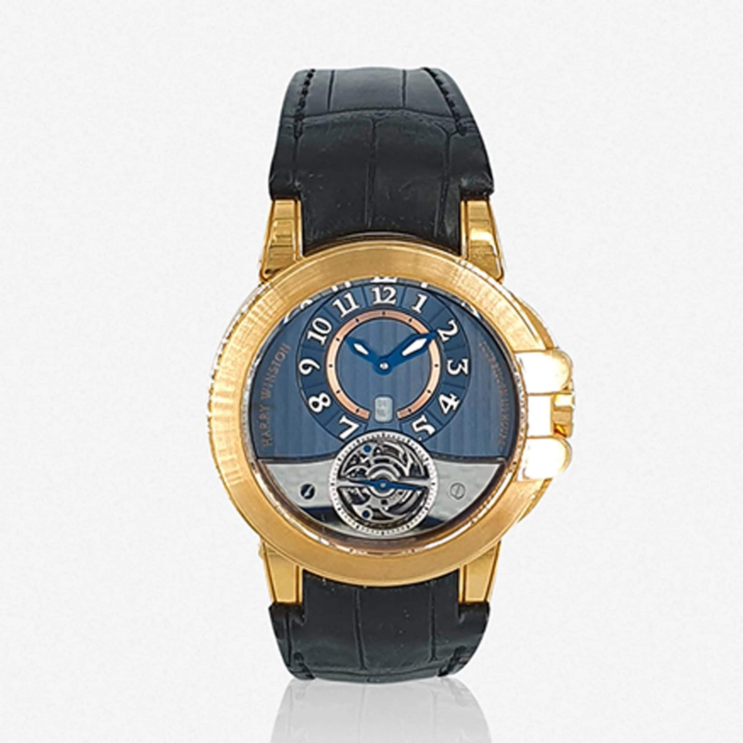 Harry Winston Midnight 400-MAT44R 45mm Rose gold Blue