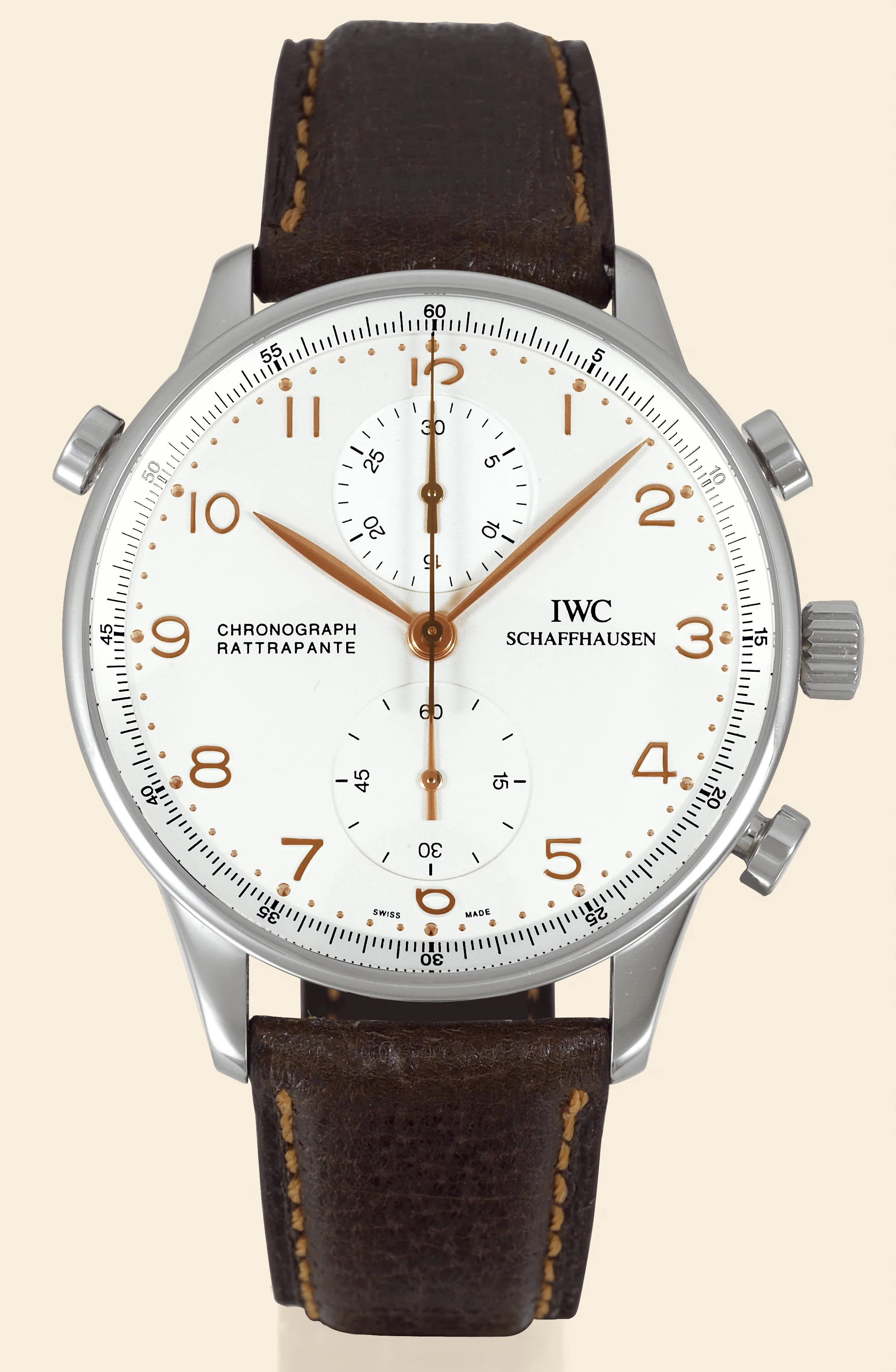 IWC Portuguese Chronograph 3712 41mm Stainless steel Silver