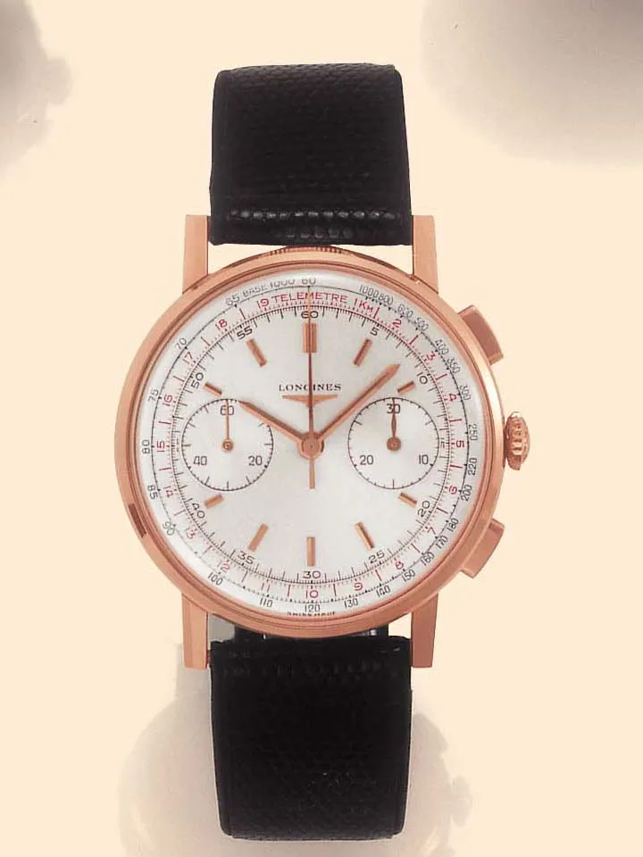 Longines 7414 37mm Rose gold Silver