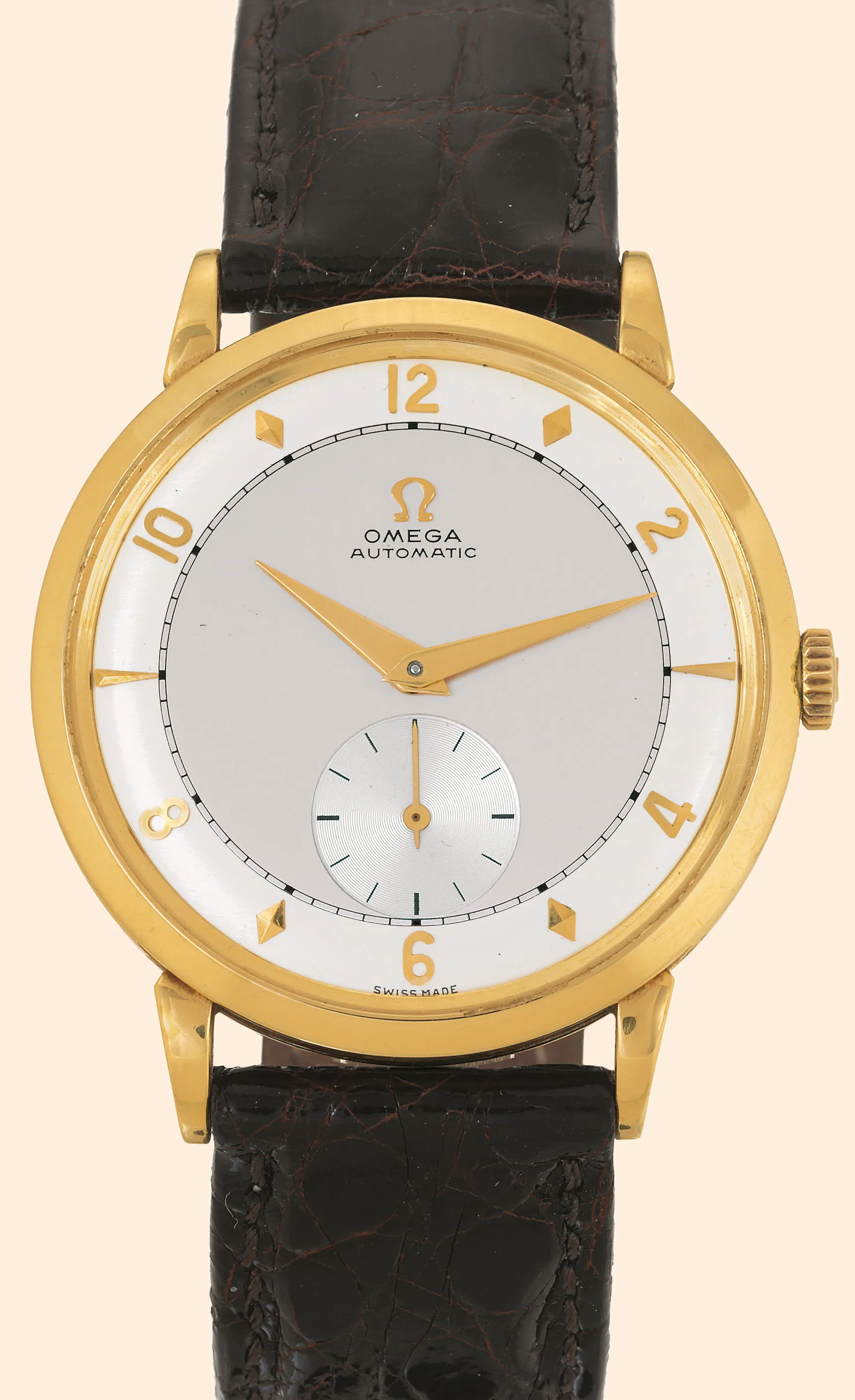 Omega 2659 35mm Yellow gold Two-tone Silver