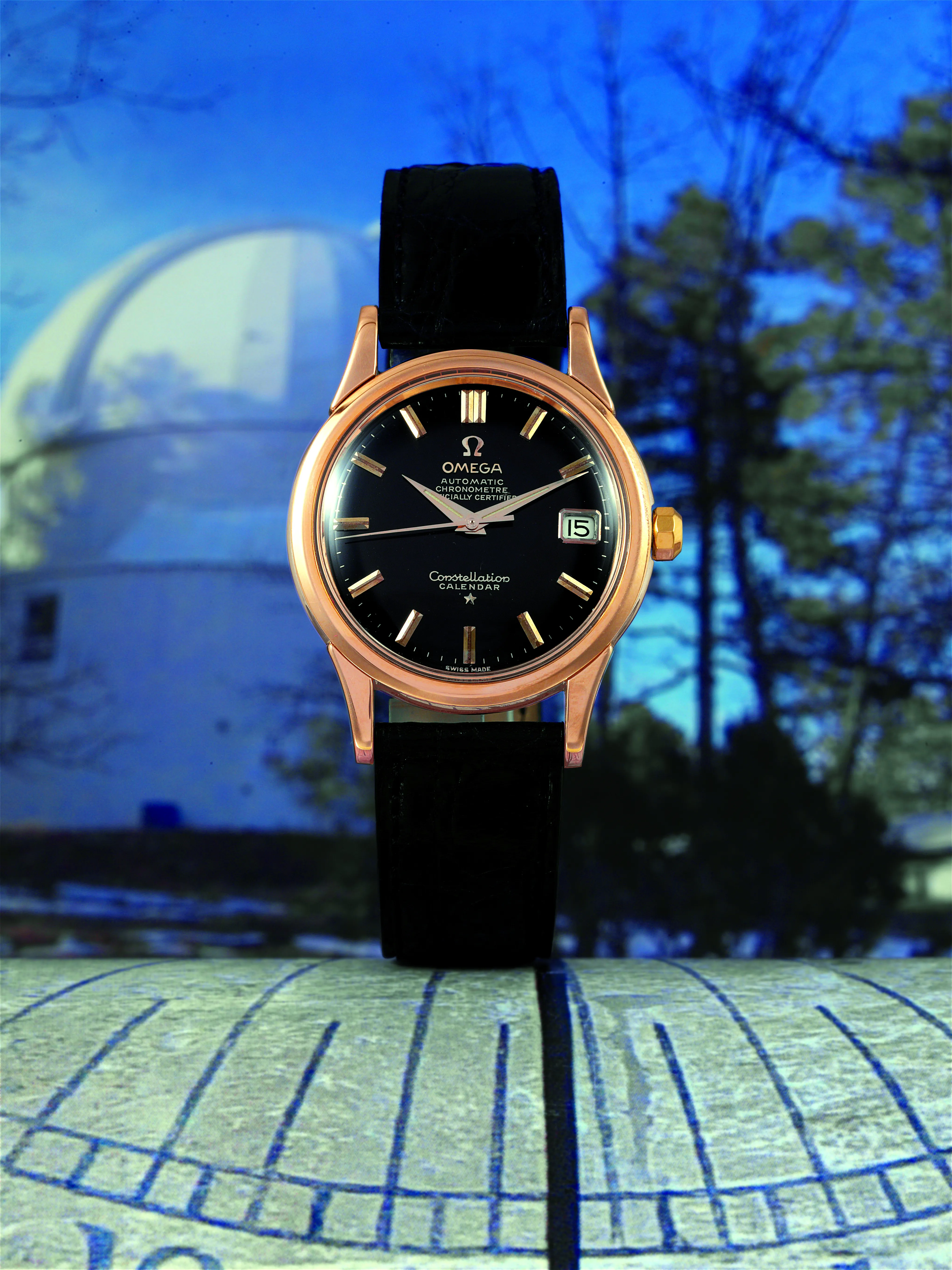 Omega Constellation KO 2943 35mm Rose gold and Stainless steel Black