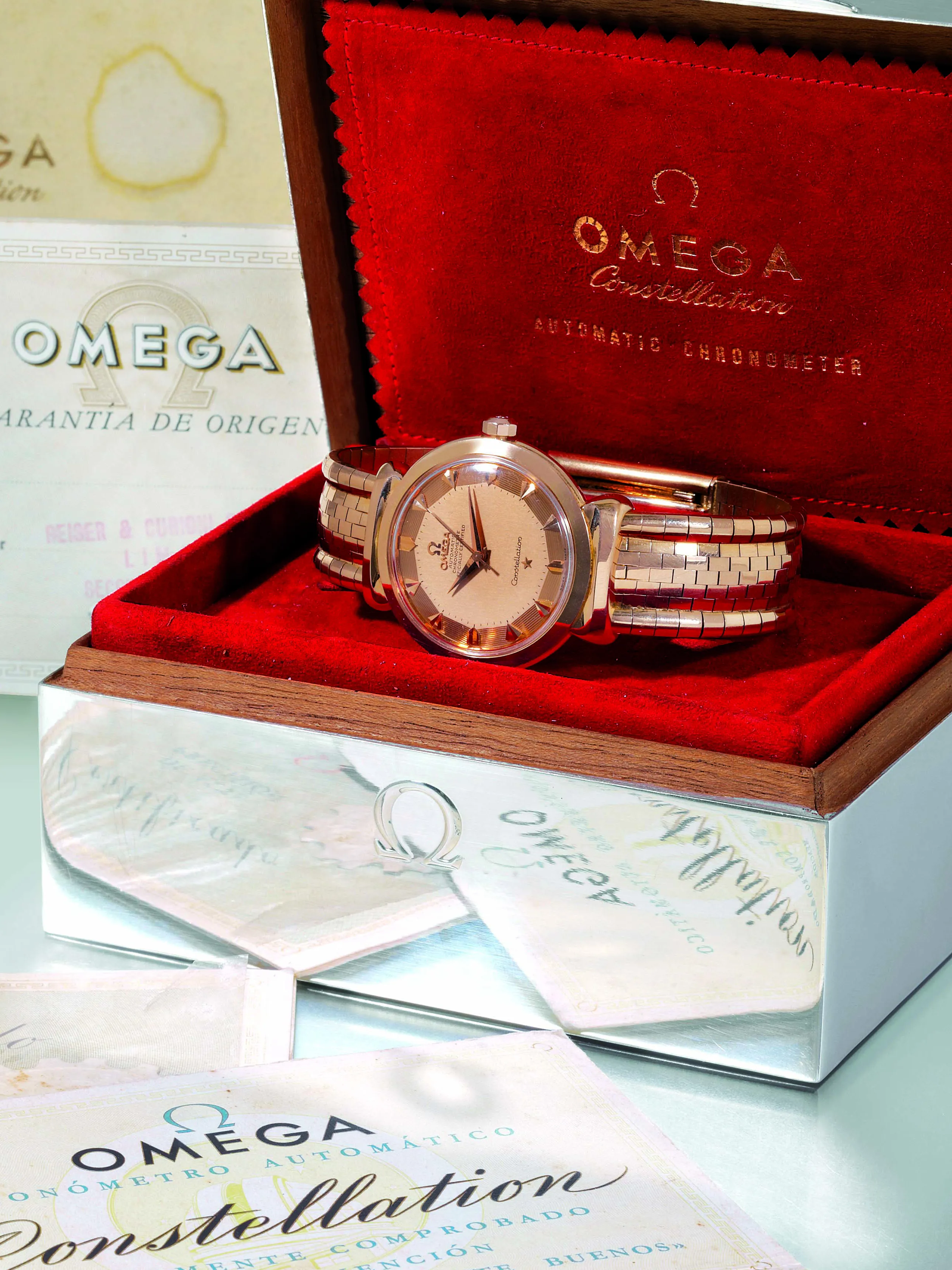 Omega Constellation 35mm Rose gold Copper