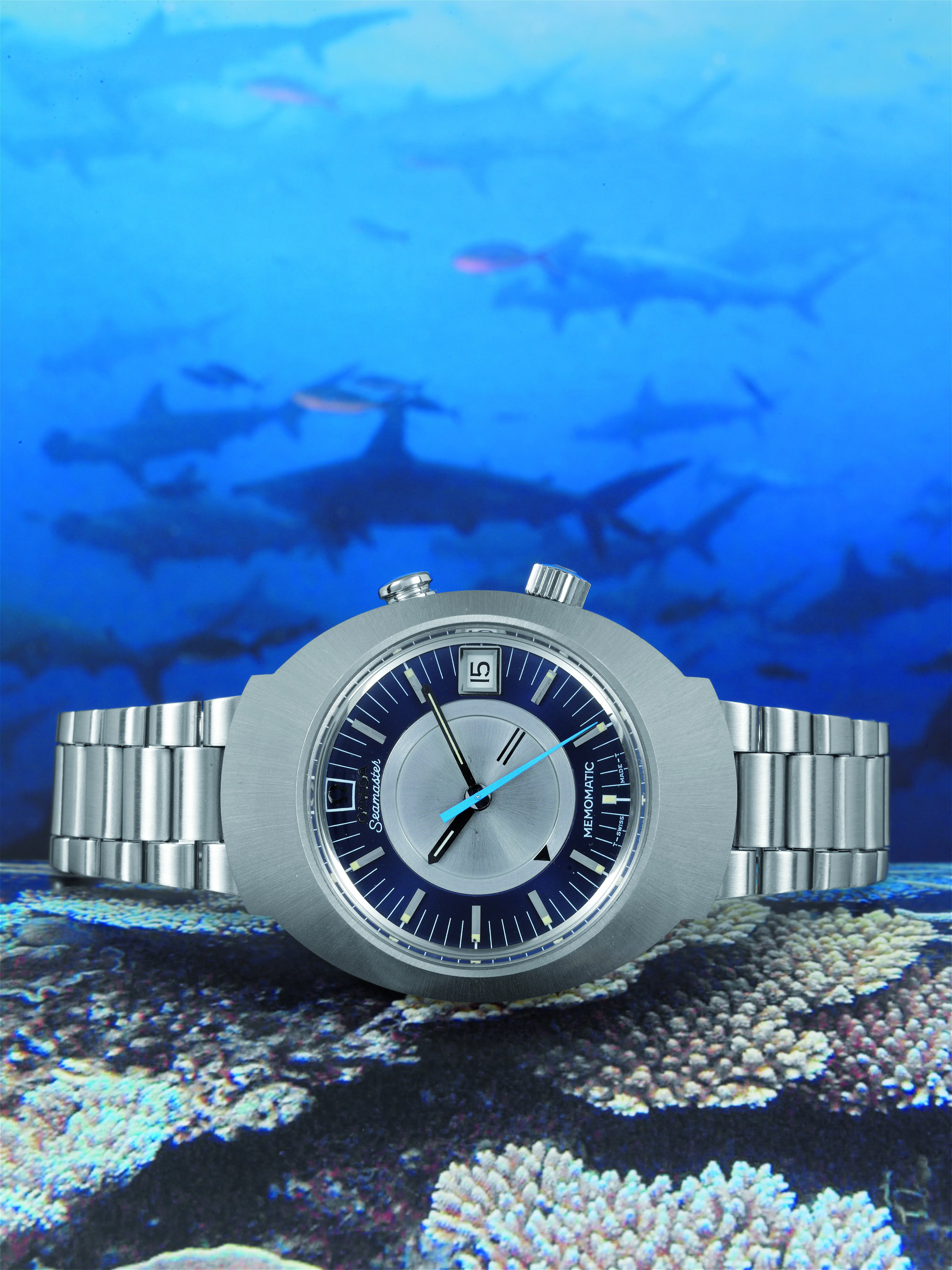 Omega Seamaster 40mm Stainless steel blue grey