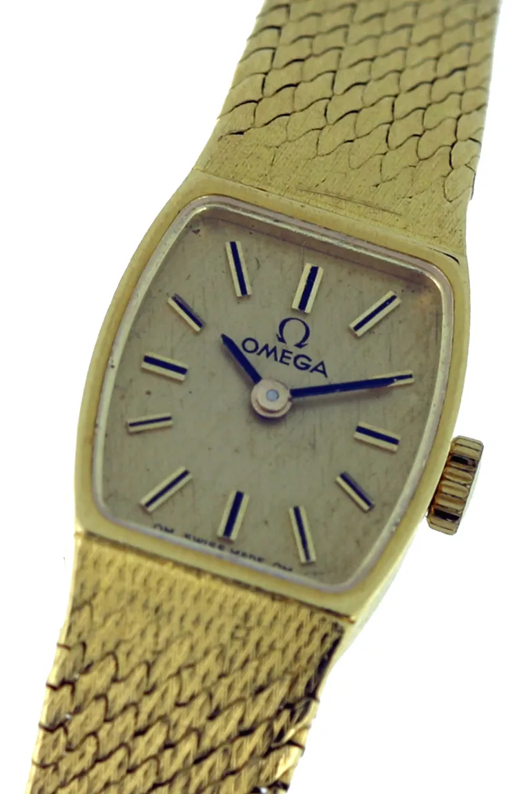 Omega 14mm Yellow gold Gilt dial